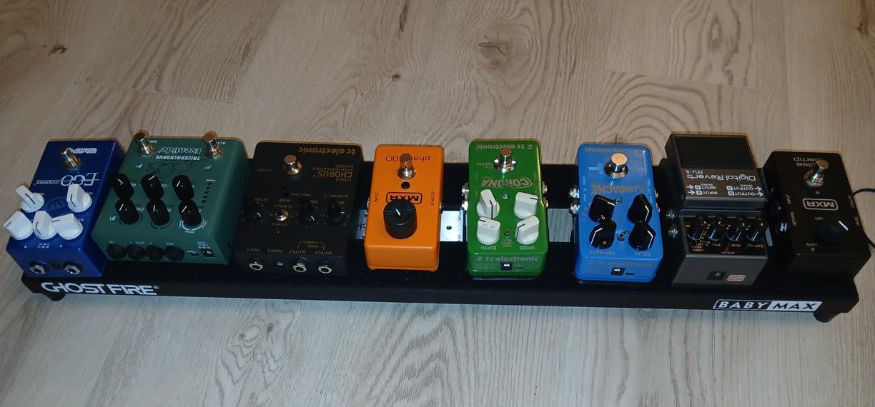 Ghost Fire Guitar Pedal Board Aluminum Alloy 3.3lb Effect Pedalboard 22''x12.5''with Carry Bag,V series (V-STANDARD 2.0) customer photo 2