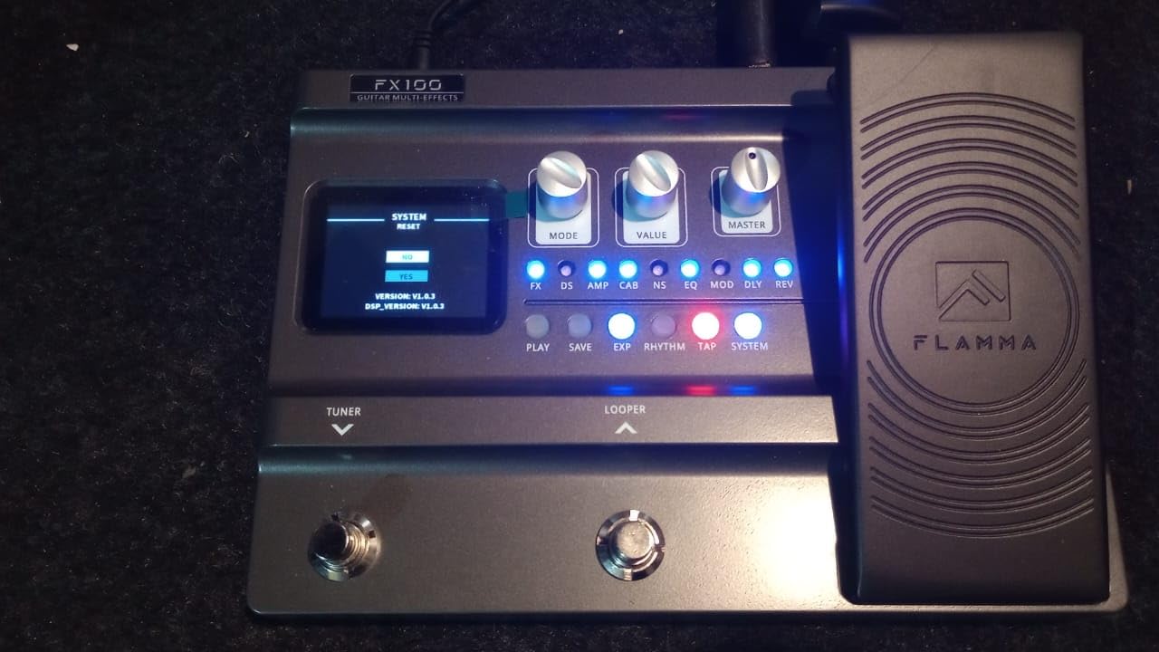 FLAMMA FX100 Guitar Multi-effects Pedal with 55 Amp Models 151 Built-in Effects 80' Looper 40 Drum Machine 10 3rd Party IR Slots Headphone OTG for Home Practice Performance Live Streaming customer photo 1