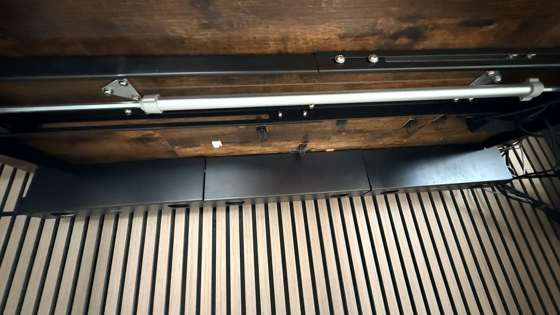 VIVO Under Desk 17 inch Cable Management Trays, Power Strip Holders, Cord Organizers, Wire Tamers for Office and Home, Black, 2 Pack, DESK-AC06-2C customer photo 2