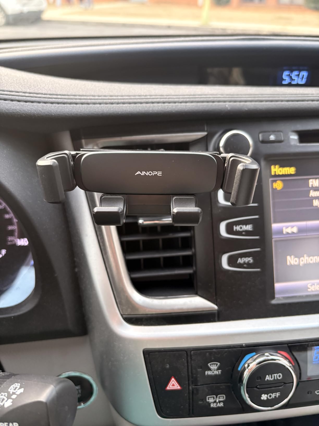 AINOPE Car Vent Phone Mount Holder for iPhone 17 Pro Max Car Mount [Drop-in Grip] Phone Holders for Your Car Air Vent Interior Accessories Gifts for Men for iPhone 17 Pro Max 16 15 14 Galaxy S26 customer photo 1