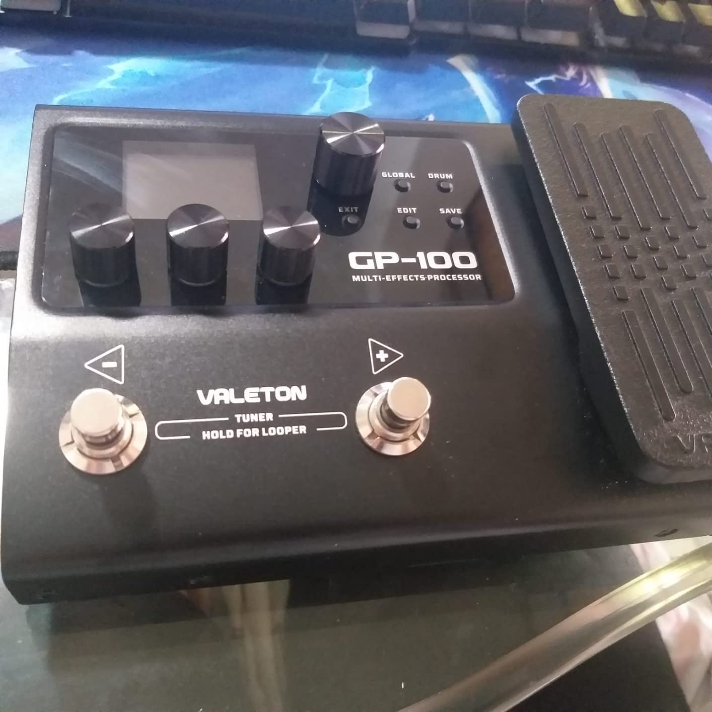 Valeton GP-100 Guitar Bass Amp Modeling IR Cabinets Simulation Multi Language Multi-Effects with Expression Pedal Stereo OTG USB Audio Interface (BLACK) customer photo 2