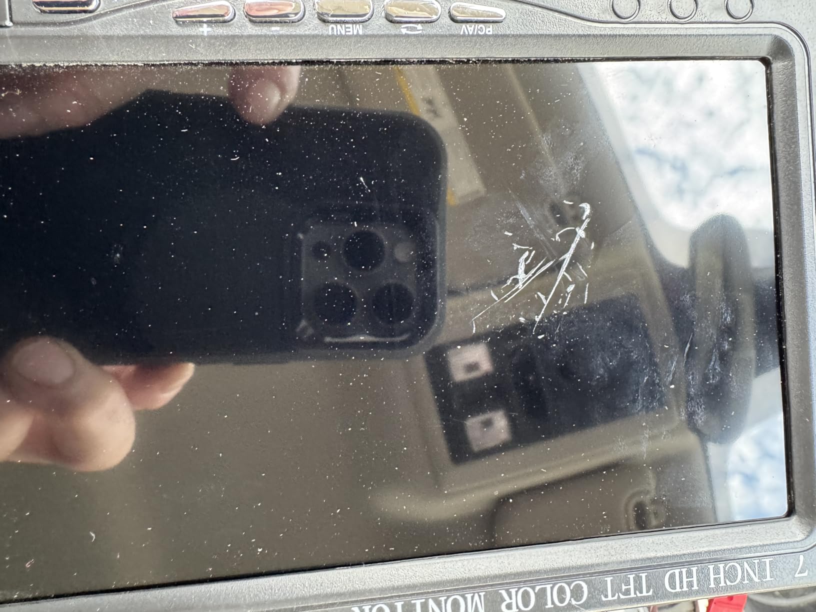 7 Inch Monitor HDMI - 1024x600 HD TFT LCD Screen Display AV VGA Input Built in Speaker for Raspberry Pi 3 Model B+ 3B CCTV Computer PC DVR Car customer photo 1