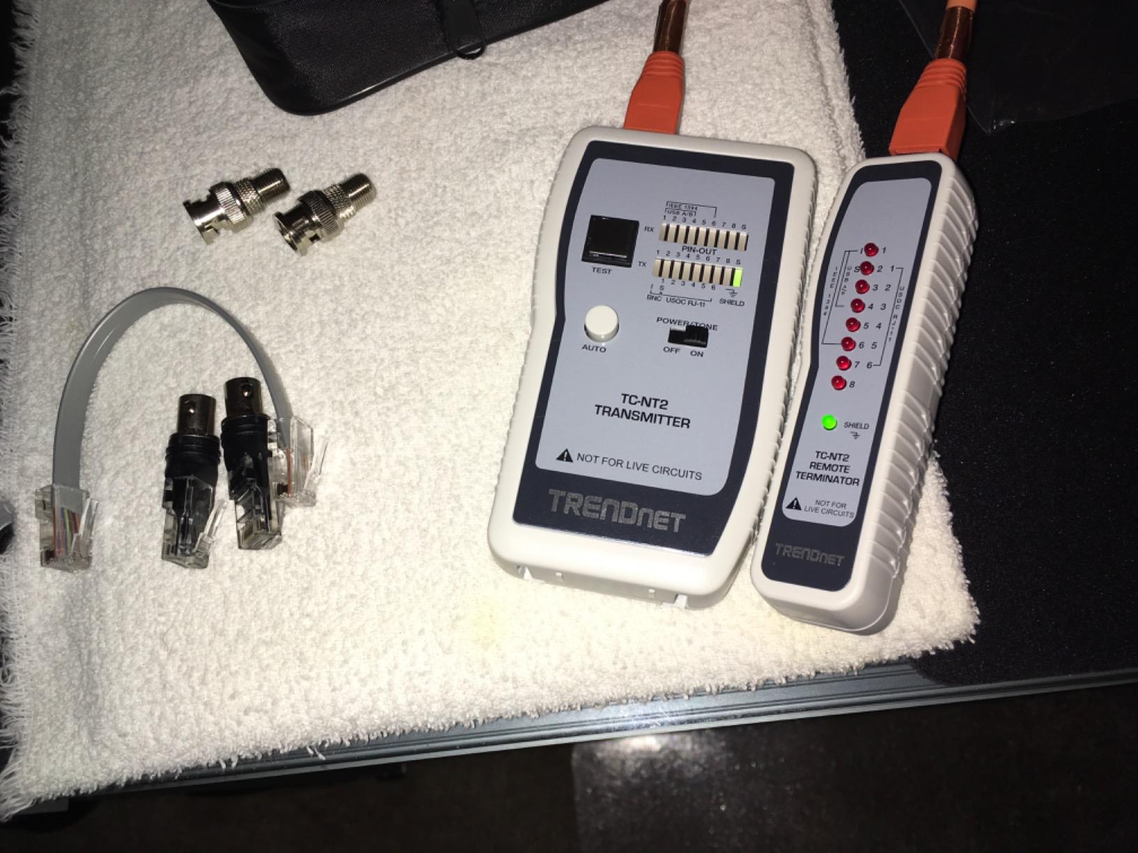 TRENDnet Inline PoE Tester, TC-NTP1, Tests 4PPoE, PoE+, PoE & Passive PoE Technology, Wattage, Voltage, Amperage, Polarity, LED Display, Battery-Free, Troubleshoot PoE Issues, IEEE 802.3af/at/bt customer photo 1