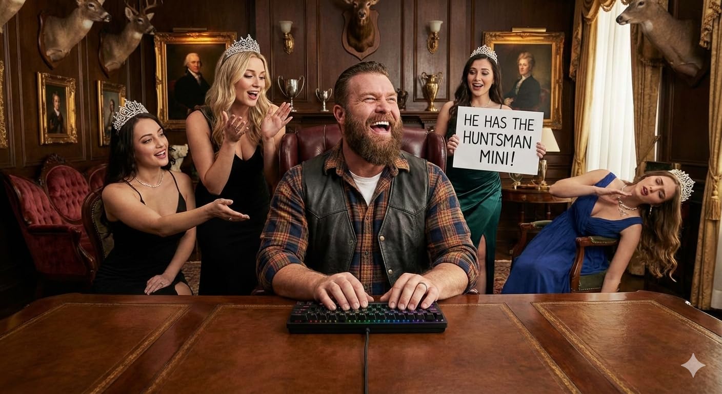 Razer Huntsman Mini 60% Gaming Keyboard: Clicky Optical Switches - Rapid Trigger Mode - Chroma RGB Lighting - PBT Keycaps - Onboard Memory - Snap Tap - Classic Black customer photo 1