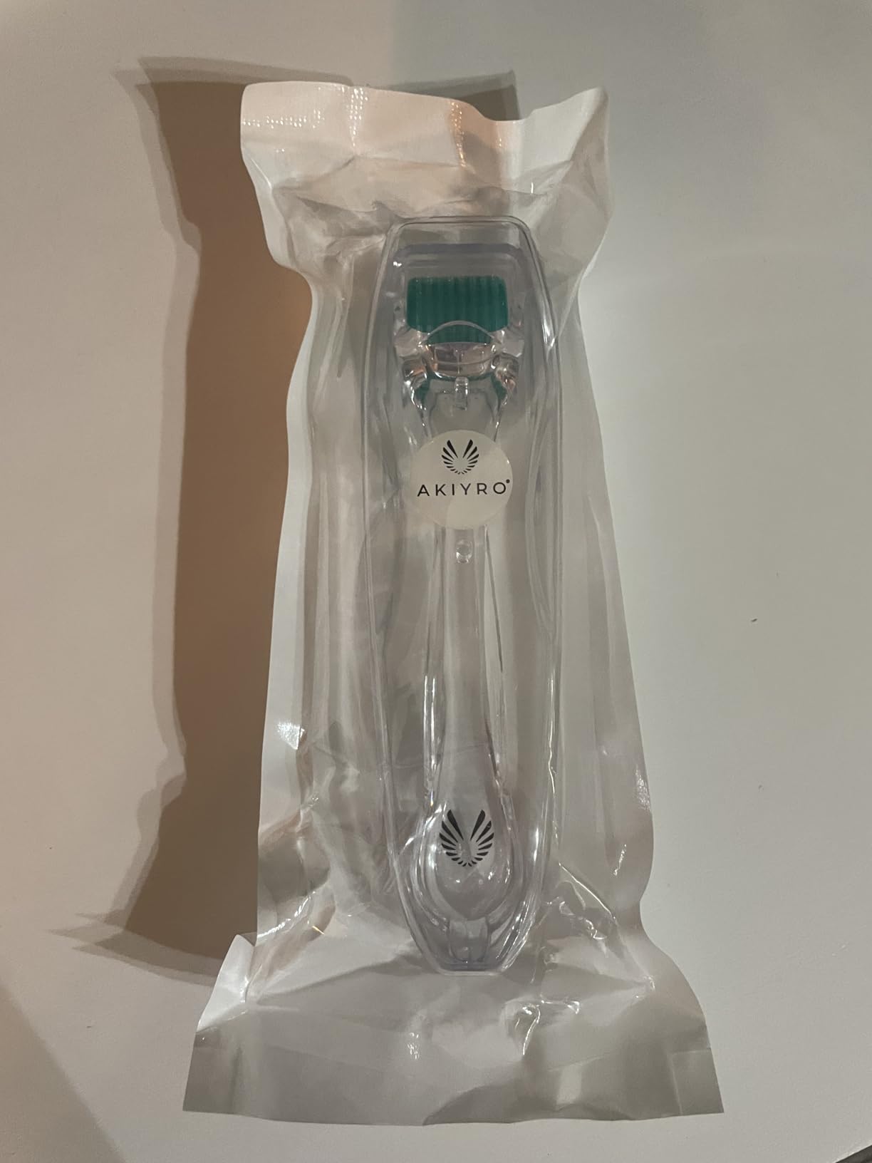 Derma Roller 0.30mm - Microneedle Roller with Storage Case - 192 Micro Needling Dermal Tool for Face, Beard, Scalp & Body - At Home Microneedling Skin Care for Women & Men (Green) customer photo 2