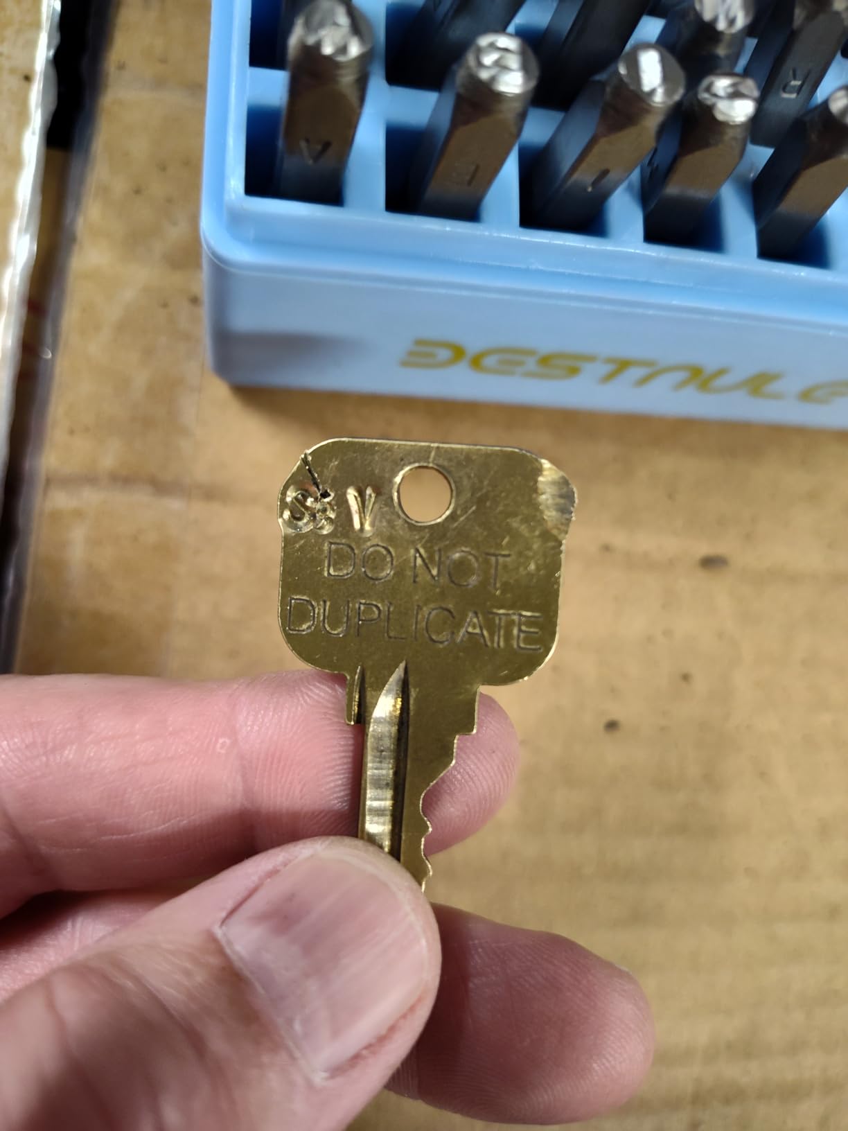 BESTNULE Metal Stamping Kit, Number and Letter Stamp Set A-Z, 0-9 and Love Symbol, Industrial Grade Hardened Carbon Steel, Perfect for Imprinting Metal, Wood, Plastic, Leather 3MM customer photo 2