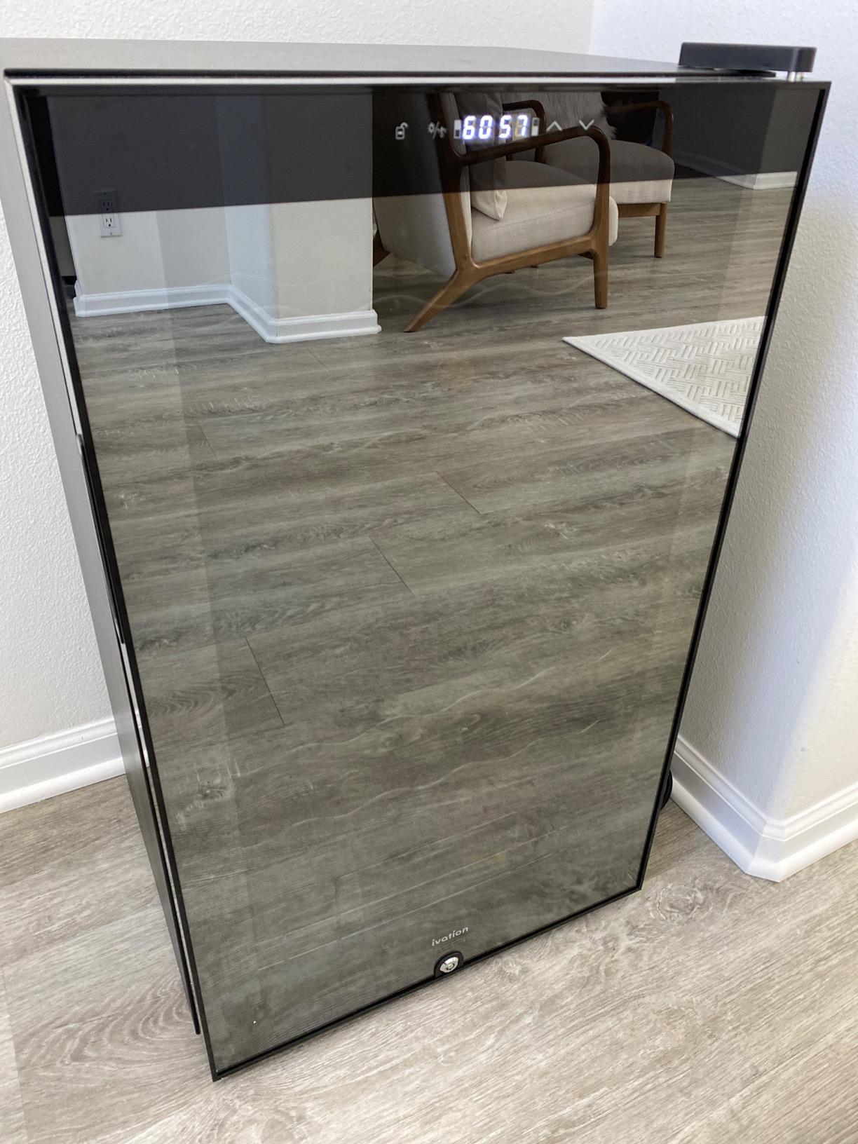 Ivation 33 Bottle Dual Zone Wine Cooler Refrigerator w/Lock | Large Freestanding Wine Cellar For Red, White, Champagne & Sparkling Wine | 41f-64f Digital Temperature Control customer photo 2