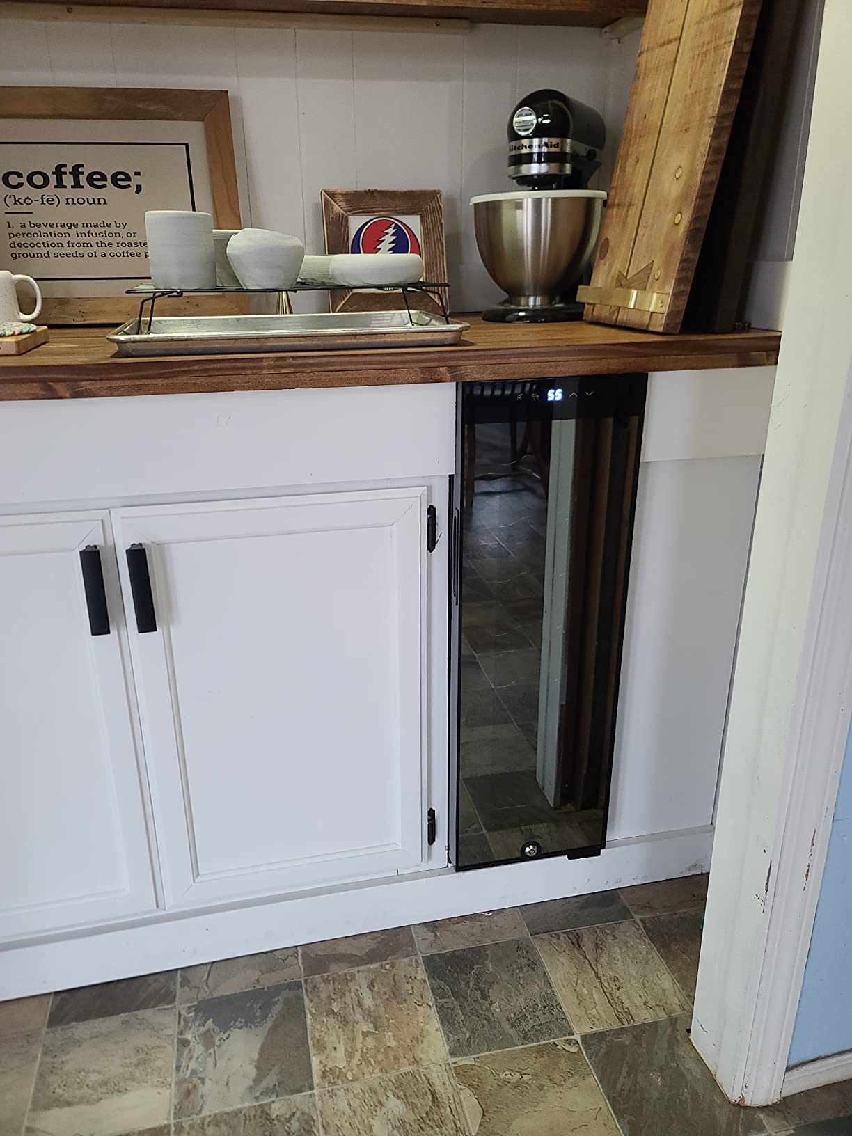 Ivation 12 Bottle Compressor Wine Cooler Refrigerator w/Lock | Large Freestanding Wine Cellar Fridge For Red, White, Champagne or Sparkling Wine | 41f-64f Digital Temperature Control Stainless Steel customer photo 2