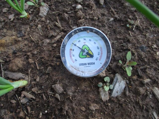 Urban Worm Soil Thermometer - 5-in Stainless Steel Stem - Perfect for Gardening & Worm Bin customer photo 1