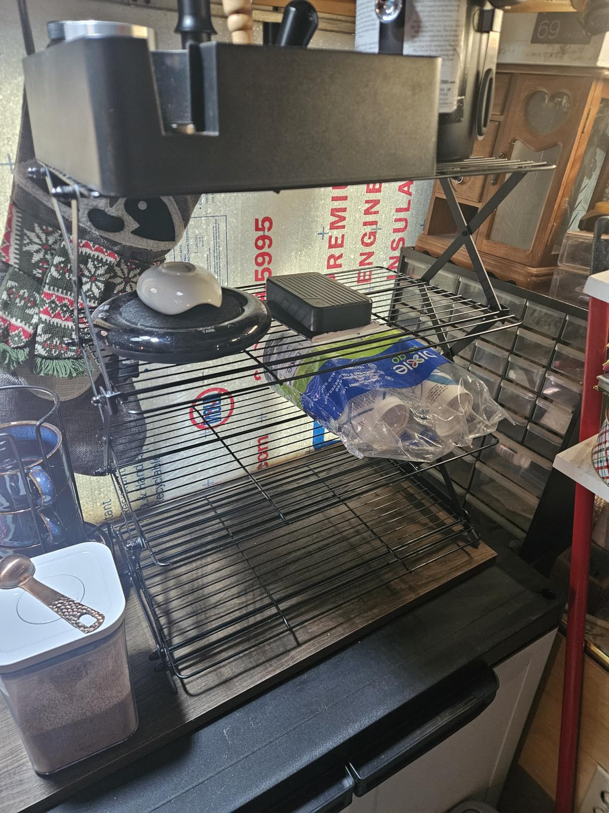 Geesta 2/3/4-Tier Upgraded Collapsible Cooling Rack with Adjustable 3 Setting Design Stackable Roasting Cooking Drying Wire Cooling Rack for Cookies Baking Gifts for Women customer photo 1