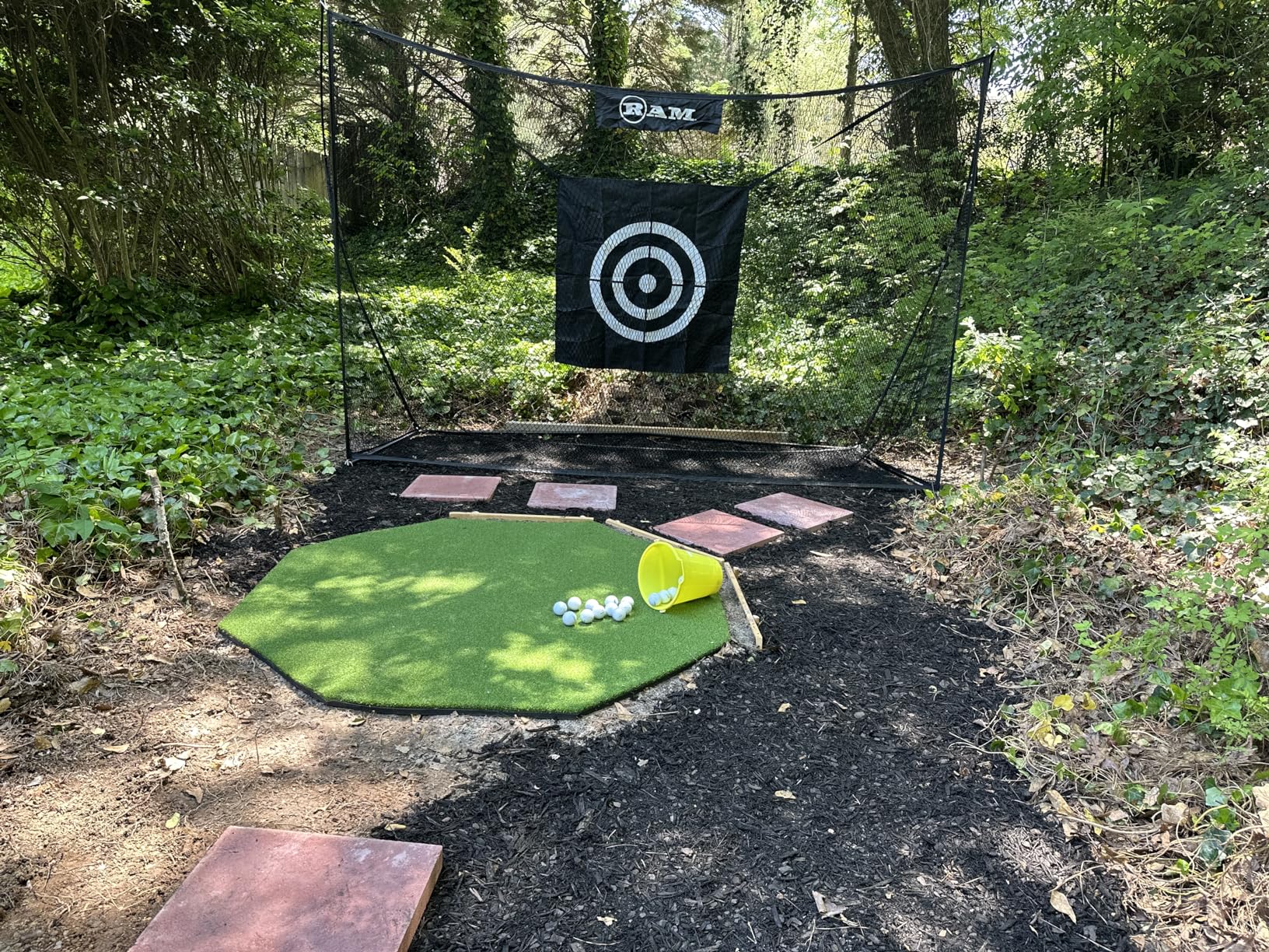 GoSports Elite Golf Hitting Mat for Indoor and Outdoor Practice - Withstands About 150,000 Shots - Heavy-Duty Turf Driving Range Mats Works with Golf Simulators - Includes 3 tees - Choose Your Size customer photo 2
