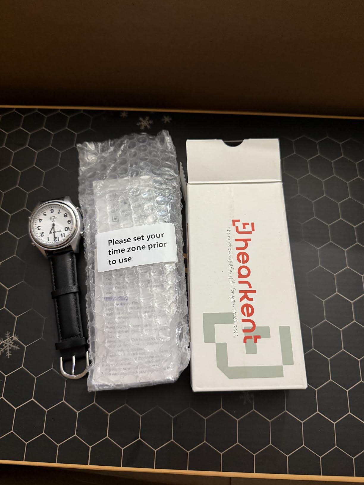 Atomic American English Talking Watch Speaks Clear and Loud Time, Date and Alarm time Stretch Band is Best Gift for Senior,Visually impaired, or Blind People customer photo 2