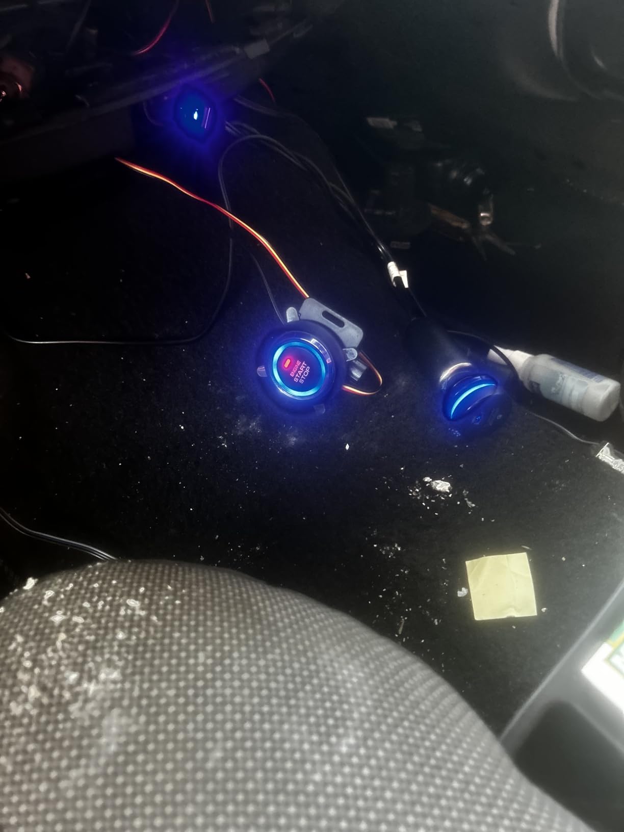 BANVIE Car Keyless Entry Security Alarm System + Remote Engine Starter + Push to Start Stop Ignition Kit Button customer photo 1