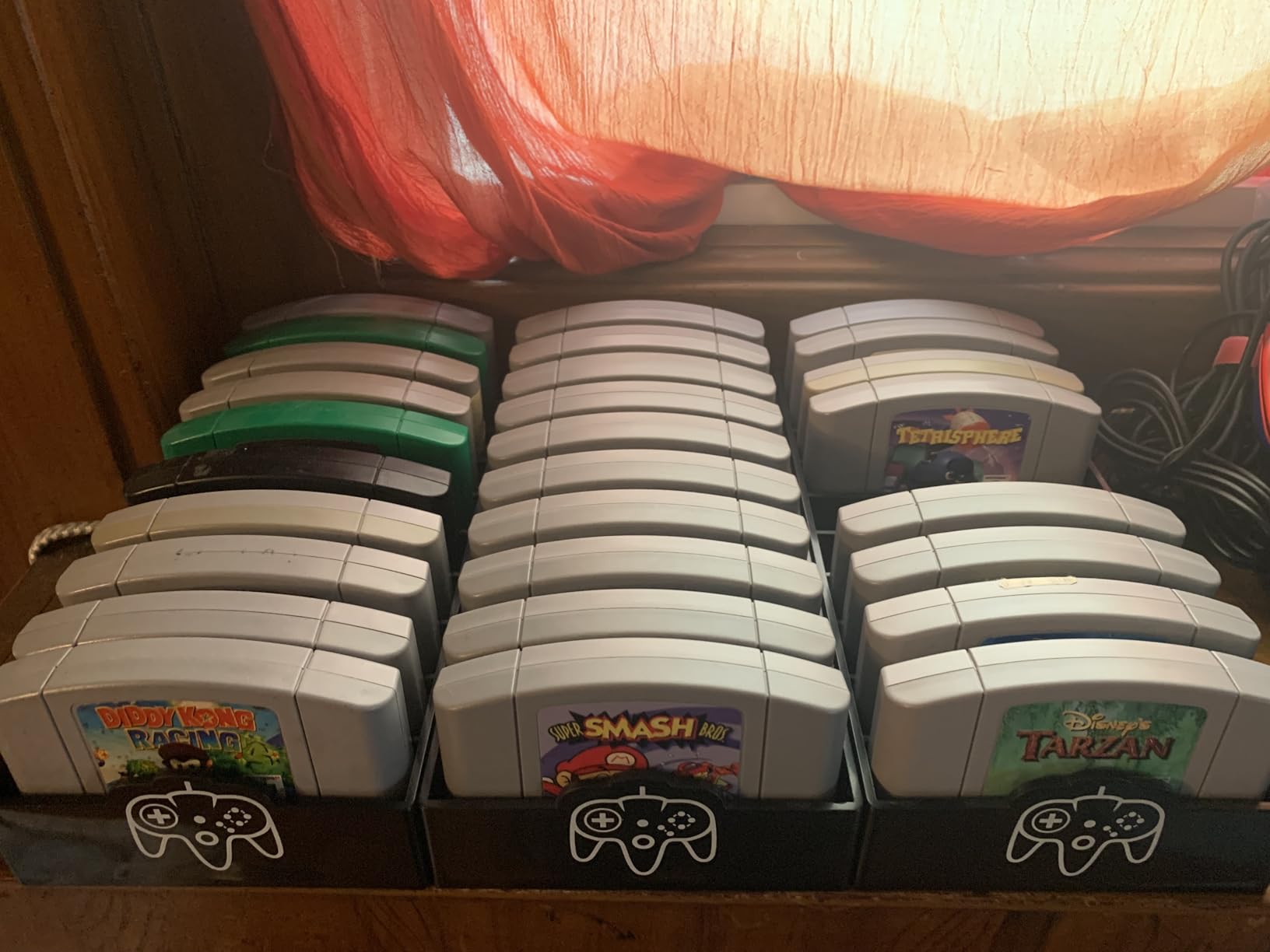 Skywin N64 Game Storage - N64 Game Holder Fits and Organizes N64 Cartridges - Simple and Stylish Design to Show Off Your Game Collection customer photo 1