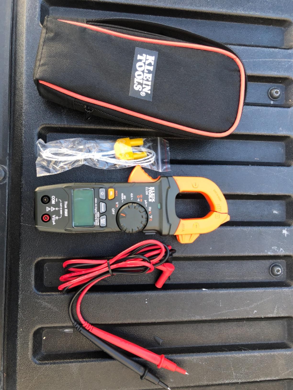 Klein Tools CL320 Digital Clamp Meter, HVAC AC Auto-ranging 400A, AC/DC Voltage, TRMS, DC Microamps, Resistance, Frequency, NCVT, Temp, More customer photo 1