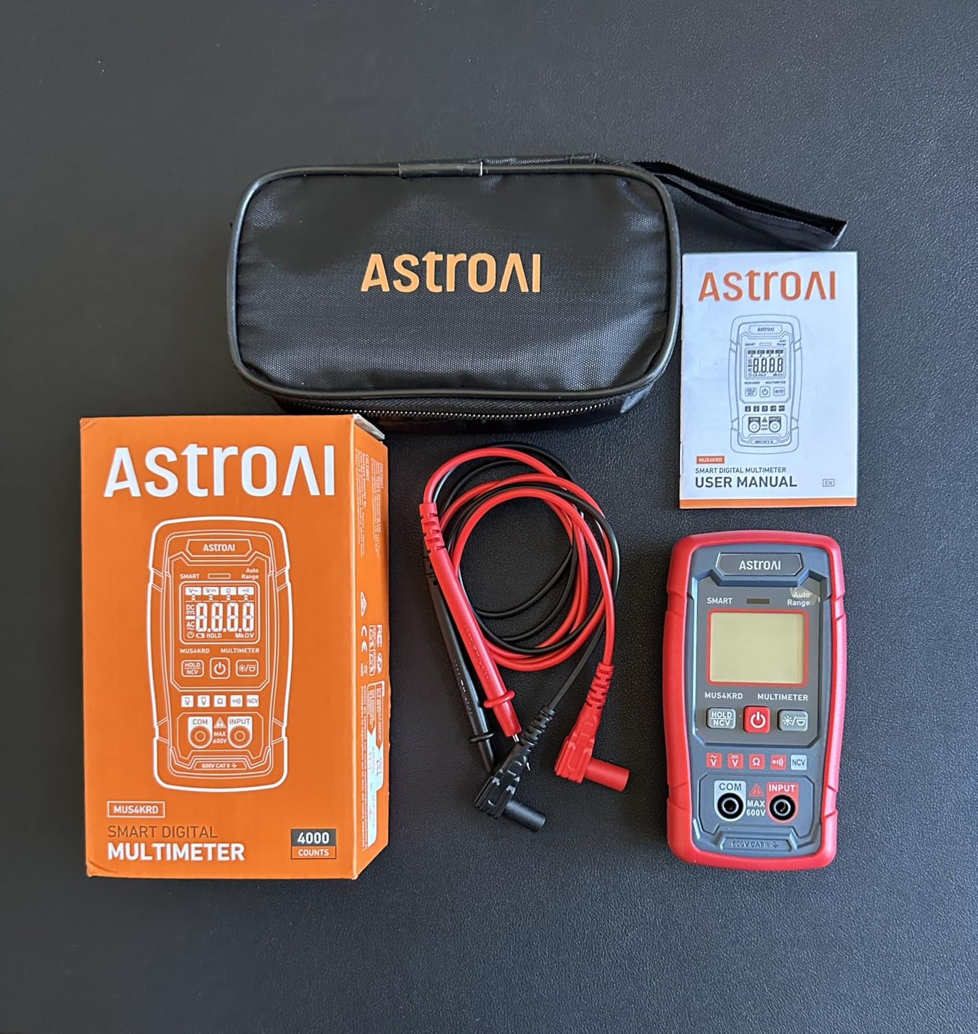 AstroAI Multimeter Tester, TRMS 4000 Counts Volt Meter Auto-Ranging Ohmmeter Digital 1.5v/9v/12v Battery Voltage Tester Measure Voltage Current Resistance Diodes Continuity Capacitance with NCV customer photo 1
