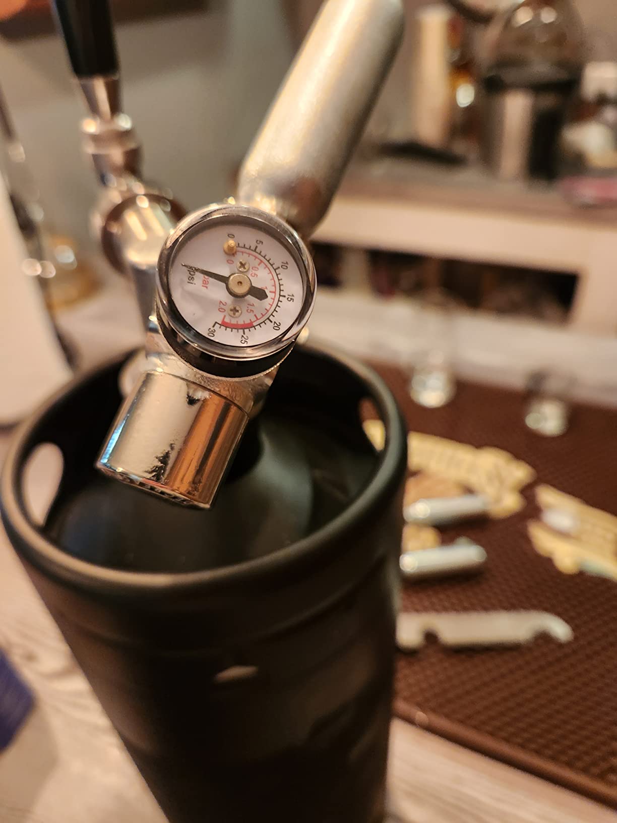 TMCRAFT 128oz Growler Tap System, Pressurized Stainless Steel Mini Keg with Cooler Jacket, Portable Home Dispenser System to Keep Fresh and Carbonation for Draft, Homebrew and Craft Beer (Matte Black) customer photo 1