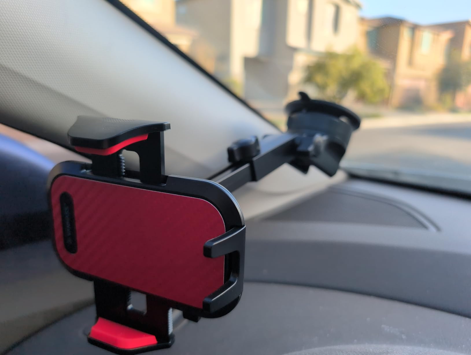 [2026 True Military-Grade] Car Phone Holder VANMASS [Upgraded Strongest Suction & Clip] Cell Phone Mount for Dashboard Windshield Vent Wall,Truck Cradle Stand for iPhone 17 Pro Max 16 15 14 13 Android customer photo 2