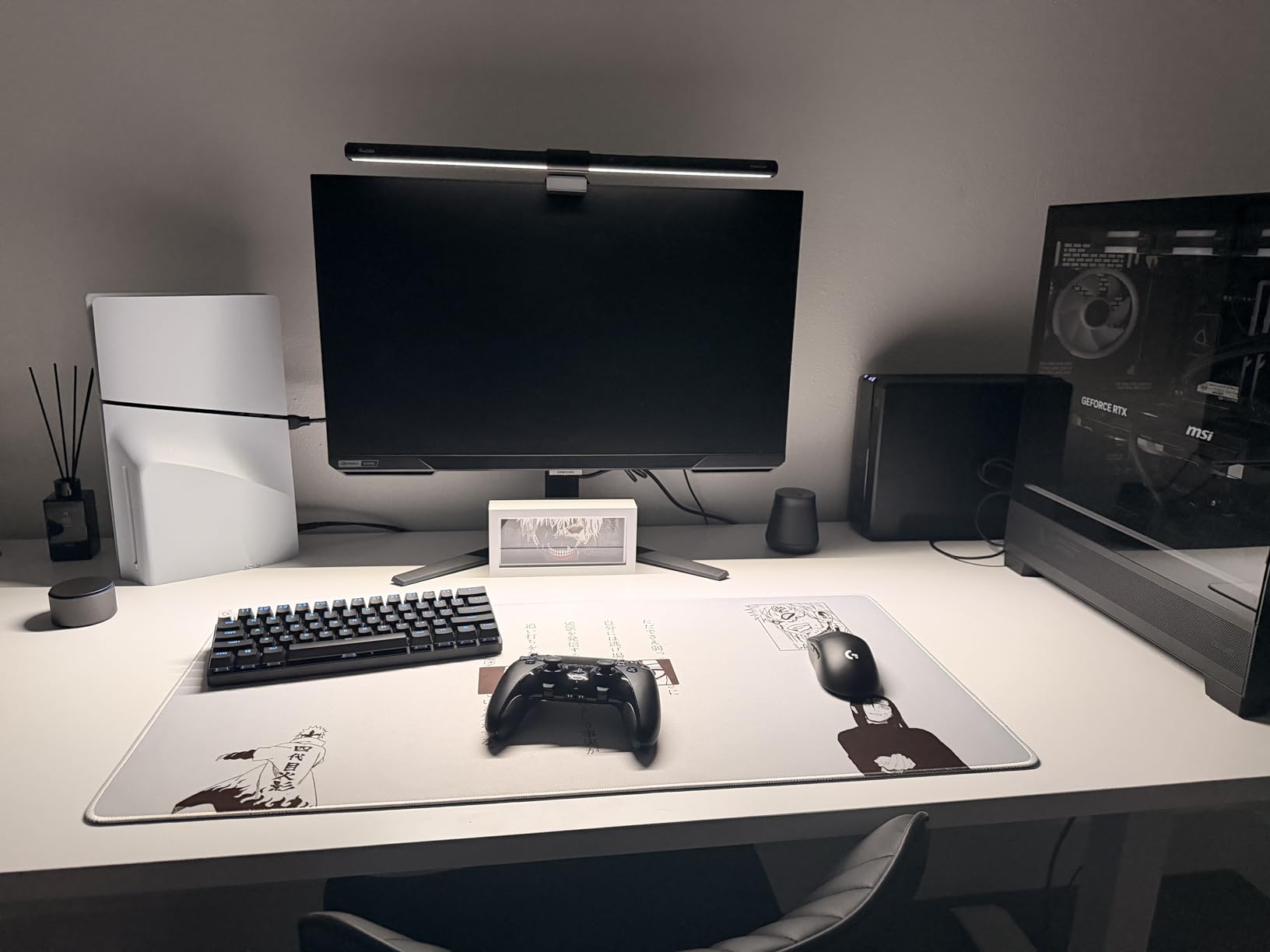 Quntis Computer Monitor Lamp, Screen Monitor Light Bar for Eye Caring, USB Reading LED Task Lamp with Auto-Dimming, Dimmable Light Bar, Touch Control, No Glare Space Saving Home Office Desk Lamps customer photo 2