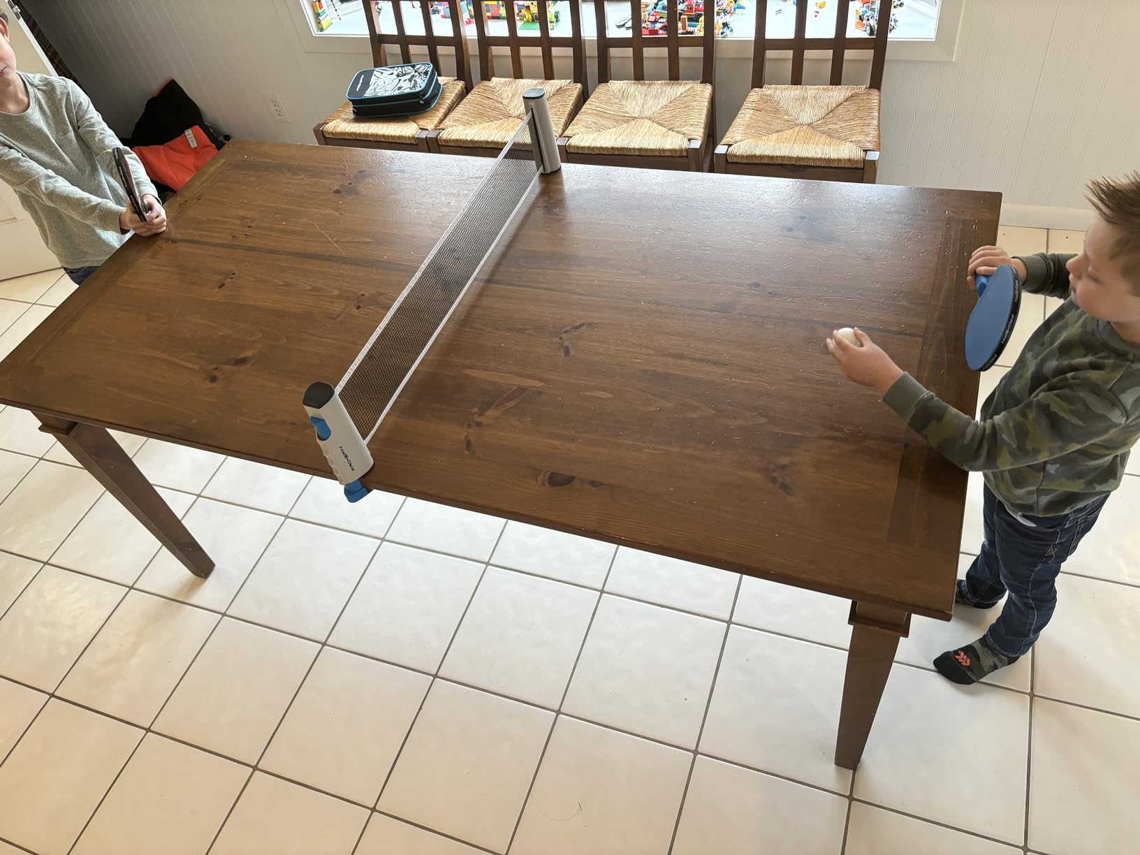 PRO-SPIN Portable Ping Pong Set with Retractable Ping Pong Net for Any Table, All-in-One Table Tennis Set with Ping Pong Paddles, Balls & Case, Table Top Family Game customer photo 1