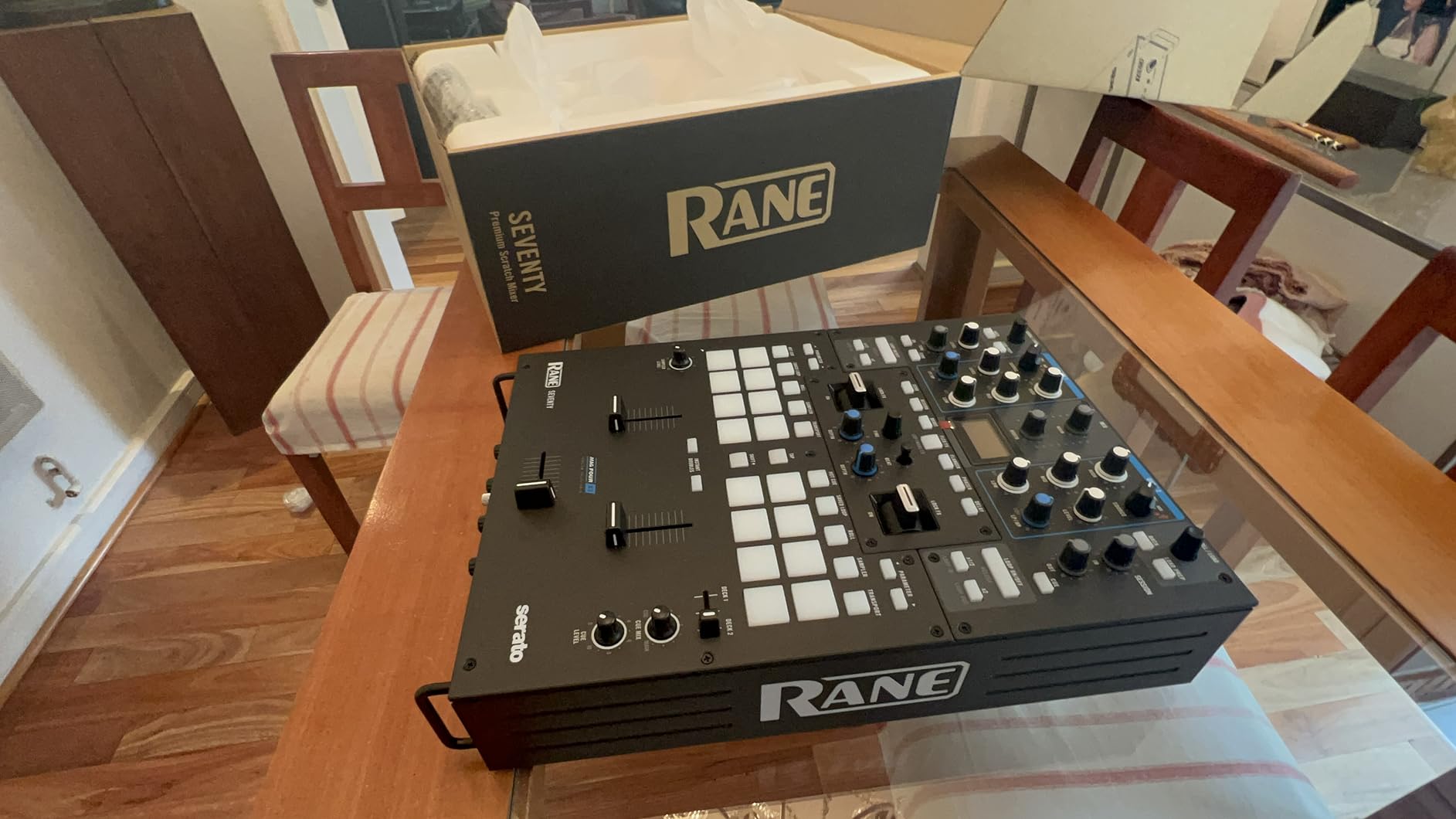 Rane Seventy-Two MKII - Professional 2 Channel DJ Mixer for Serato DJ with Multi-Touch Screen, Dual DVS Inputs and Akai Pro MPC Performance Pads customer photo 1