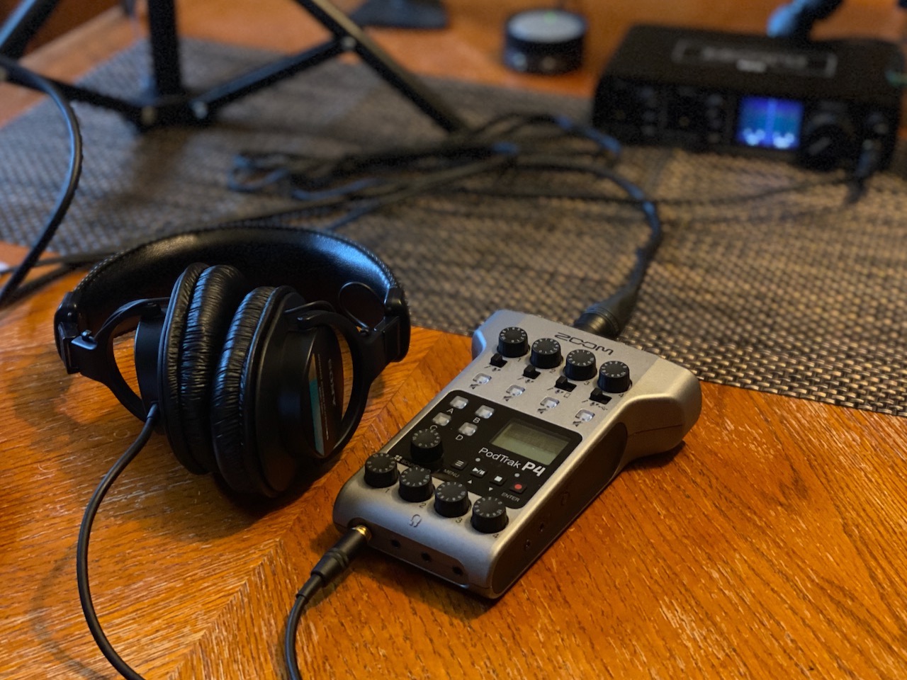 Zoom PodTrak P4 Podcast Recorder with 4 XLR Mic Inputs, 4 Headphone Outputs, Phone & USB Input for Remote Interviews, Sound Pads, 2-In/2-Out USB Audio Interface, Battery Powered customer photo 1