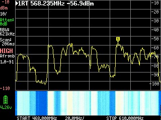 Portable TinySA Spectrum Analyzer,SEESII Upgraded V0.3.1 Handheld Tiny Frequency Analyzer 100kHz to 960MHz MF/HF/VHF UHF Input,Signal Generator with 2.8 inch Touch Screen with ESD Protect Function customer photo 1