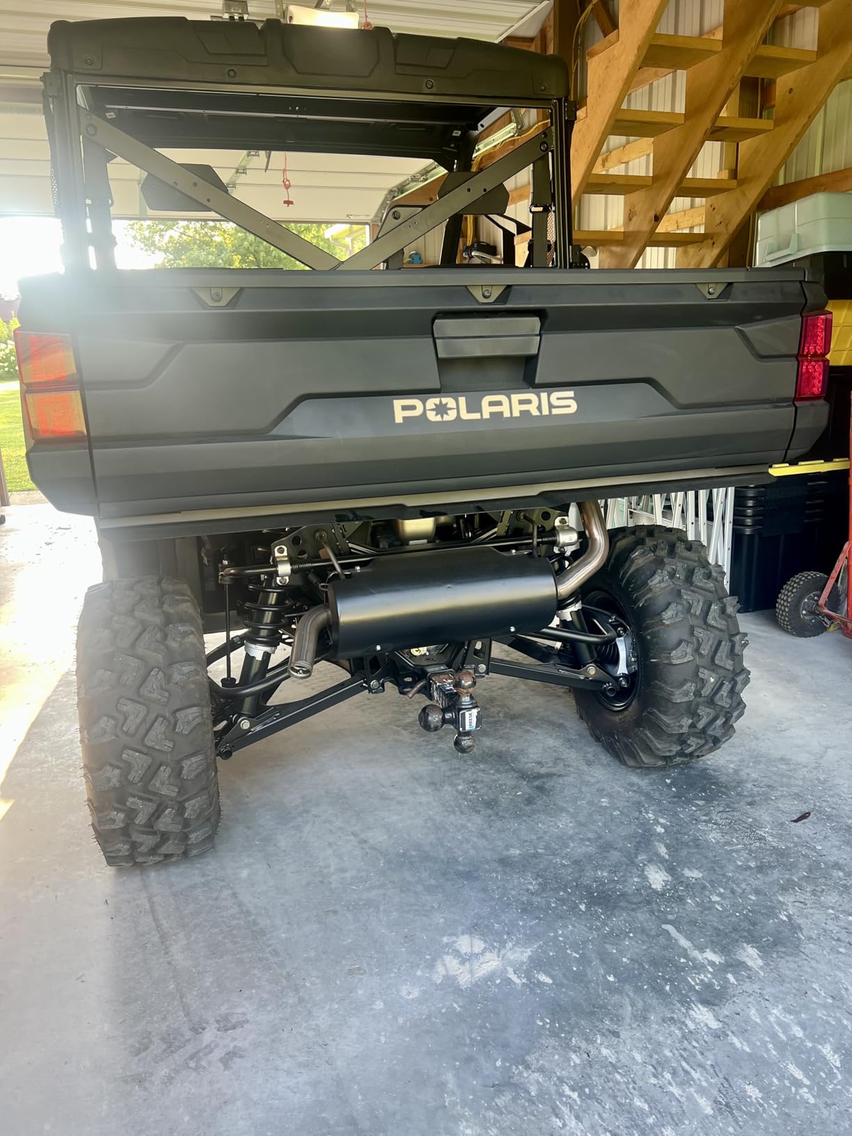 KEMIMOTO Rear Bumper Rear Brushguard Heavy Duty Rigid Steel Compatible with 2018-2026 Polaris Ranger 1000/XP/Crew/Premium/NorthStar Accessories Replace #2882529, No Drilling Required customer photo 1