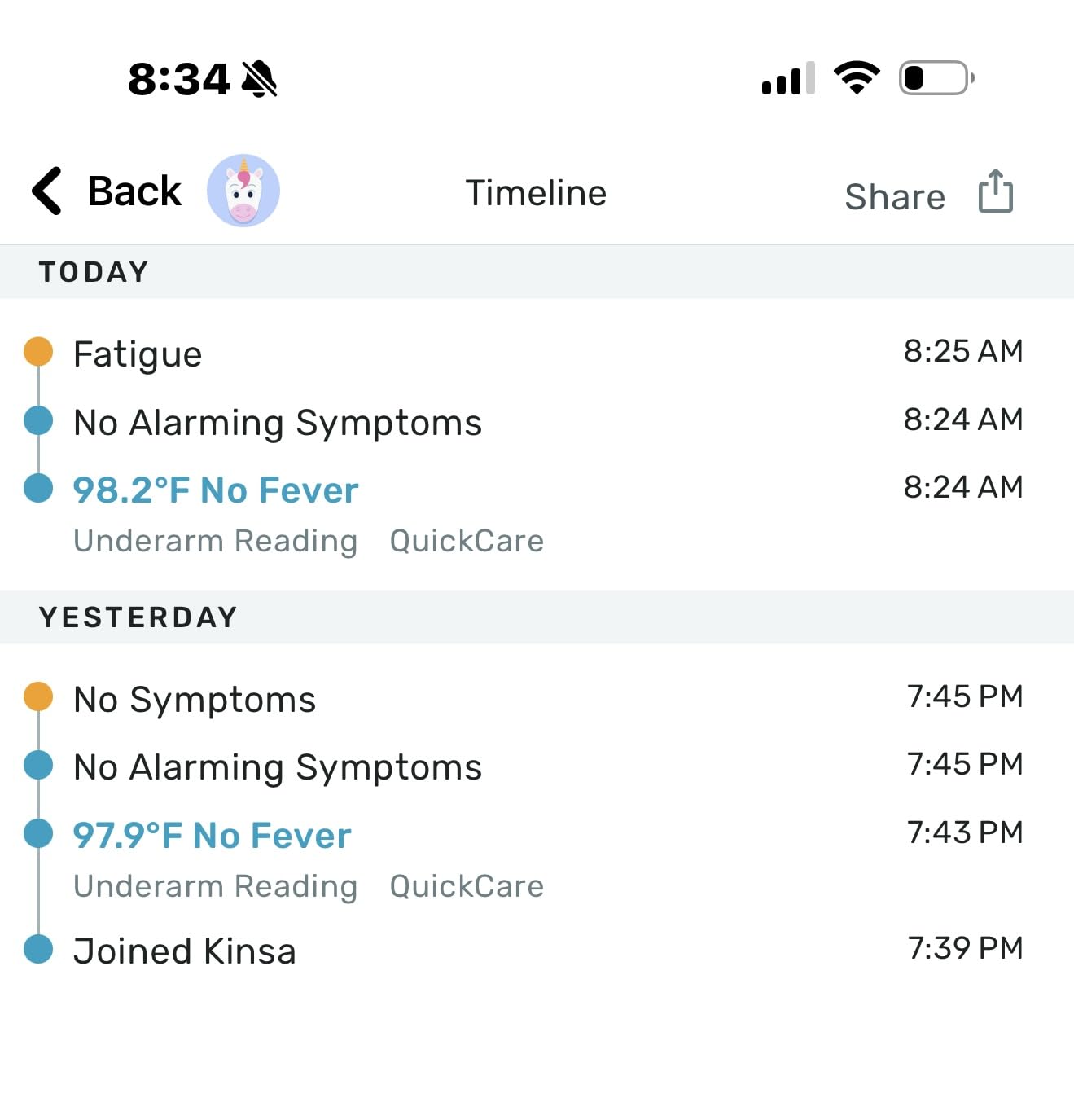 Kinsa QuickCare Smart Digital Thermometer - Medical Termometro FDA Cleared customer photo 2