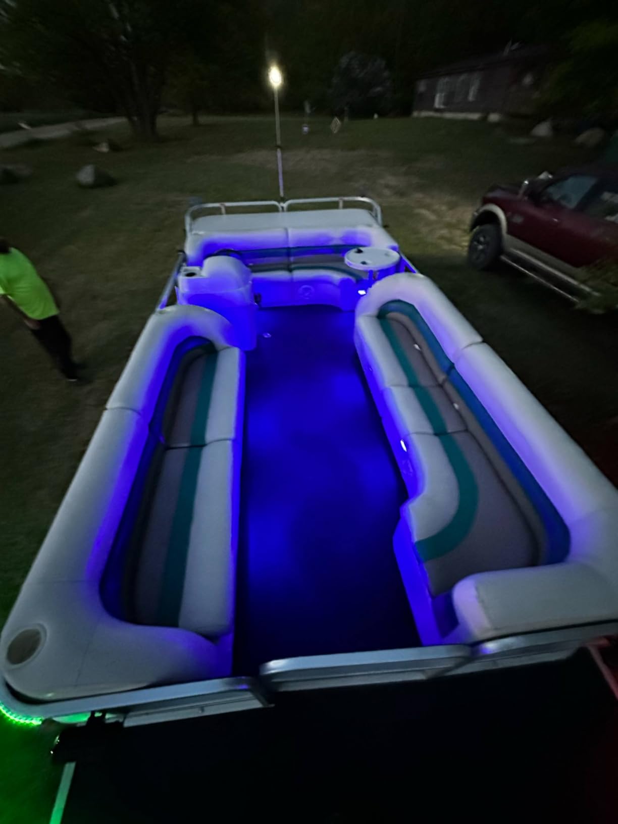 PSEQT LED Boat Interior Lights Marine Courtesy Light Strip Deck Transom Cockpit Navigation Lighting Waterproof for Fishing Pontoon Kayak Yacht Sailboat (White 10Pcs) customer photo 2