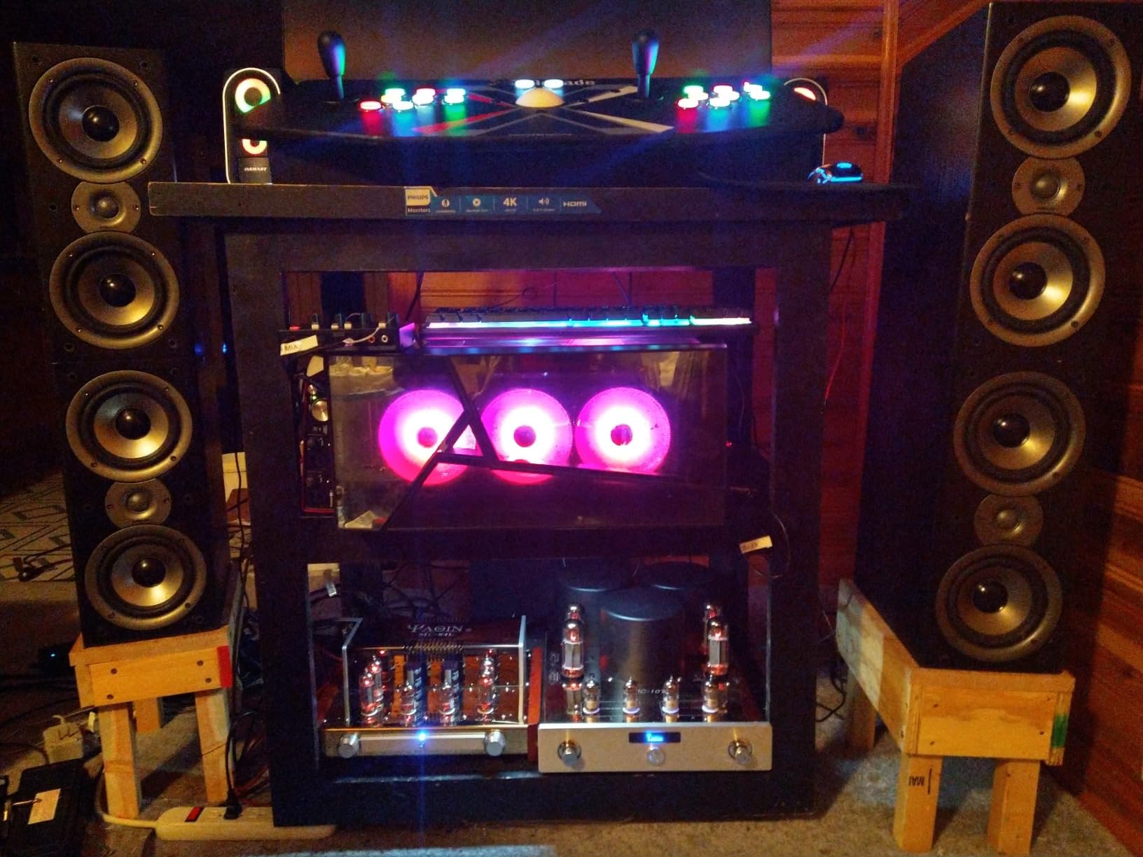 Yaqin MC-84L Stereo Vacuum Tube Push-Pull Integrated Amplifier,Output Power12Wx2,Tubes 6P14x4pcs 12AX7Bx2pcs, AC 115V or AC 230V customer photo 1