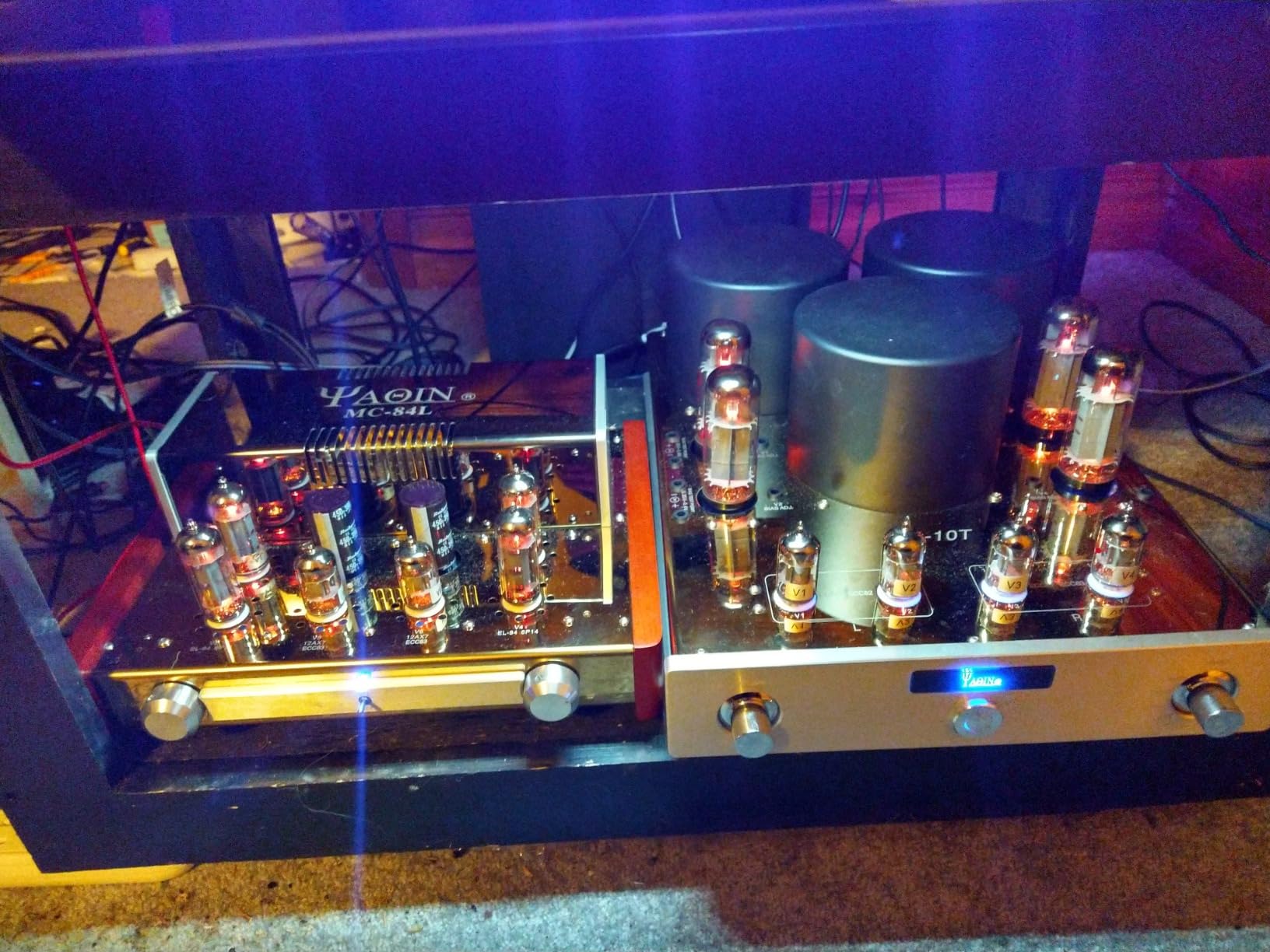 Yaqin MC-84L Stereo Vacuum Tube Push-Pull Integrated Amplifier,Output Power12Wx2,Tubes 6P14x4pcs 12AX7Bx2pcs, AC 115V or AC 230V customer photo 2
