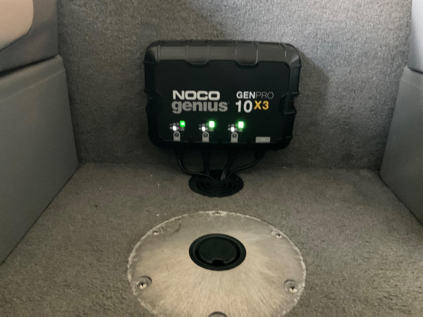 NOCO Genius GENPRO10X3, 3-Bank, 30A (10A/Bank) Smart Marine Battery Charger, 12V Waterproof Onboard Boat Charger, Battery Maintainer and Desulfator for AGM, Lithium (LiFePO4) and Deep-Cycle Batteries customer photo 1