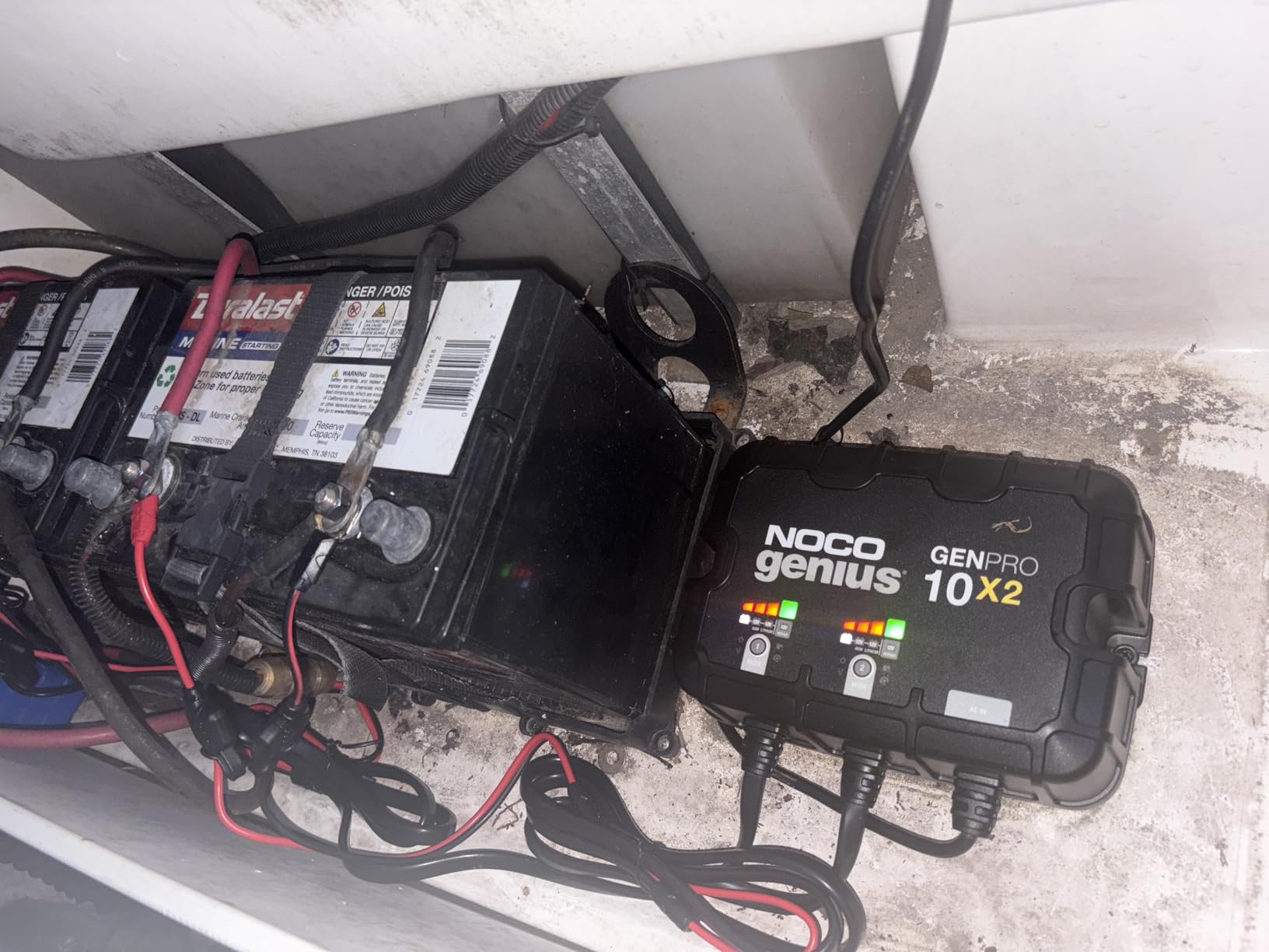 NOCO Genius GENPRO10X2: 2-Bank, 20A Onboard Battery Charger - 10A Per Bank, 12V Waterproof Marine Charger with Overcharge Protection & Temperature Compensation - for Lead-Acid & Lithium Batteries customer photo 2