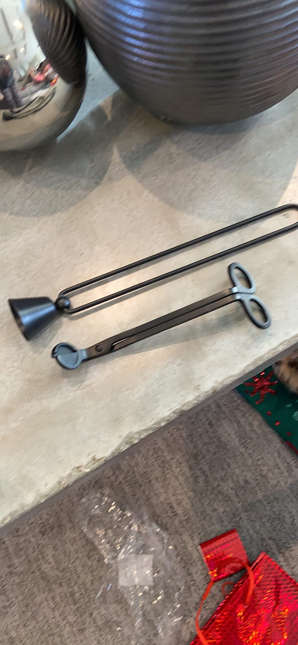 3 in 1 Candle Accessory Set with Candle Wick Trimmer & Wick Dipper & Candle Snuffer Extinguisher, Wick Cutter & Wick Scissor Candle Gift Set for Candle Lovers(Black) customer photo 2