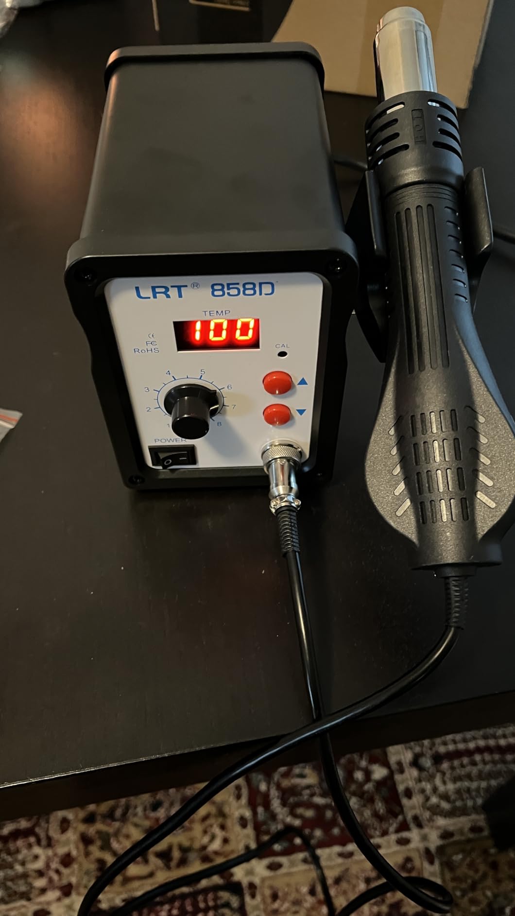 LRT 858D Digital Hot Air Rework Station for SMD Soldering customer photo 1