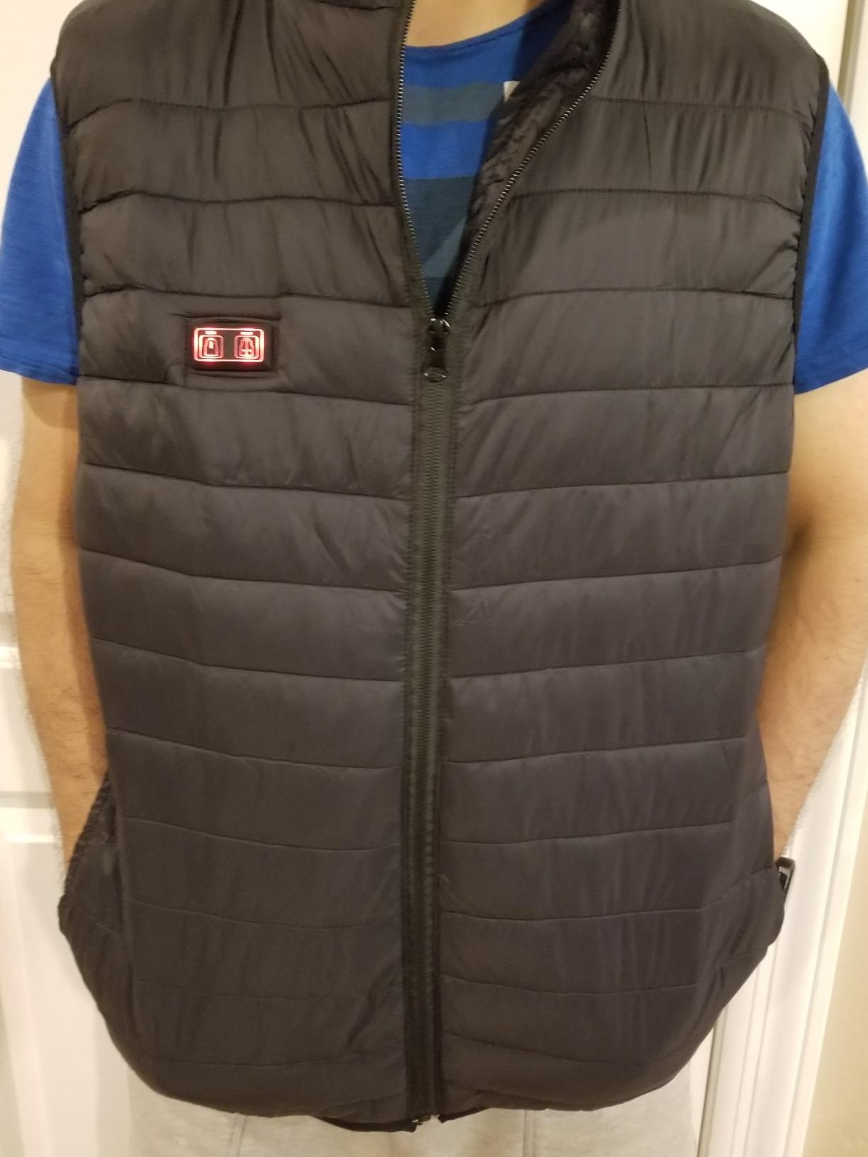 Heated Vest for Men with Battery Pack Included, Rechargeable Electric Heating Jacket Coat, Lightweight Warming Vests customer photo 1