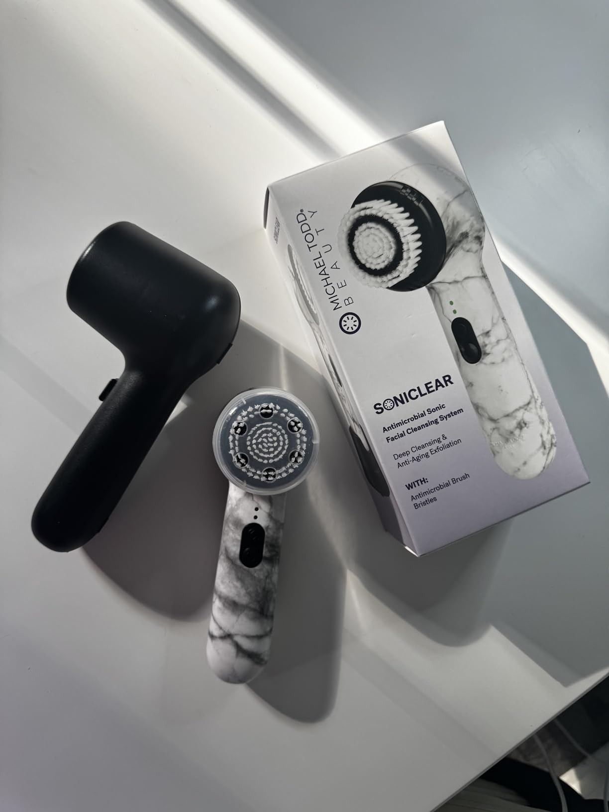 Michael Todd Beauty Soniclear Allure 2024 Best of Beauty Winner Facial Cleansing + Exfoliation Brush System with Antimicrobial Protected Bristles, 4 speeds, Serum Infusion Head + Travel Case customer photo 1