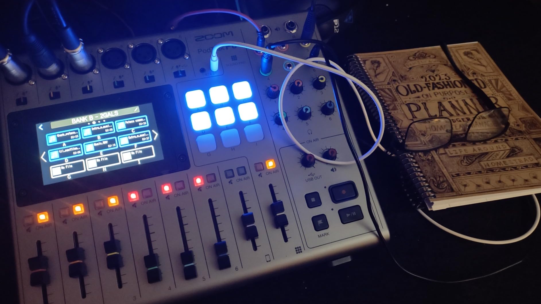 Zoom PodTrak P8 Podcast Recorder with 6 XLR Inputs, 6 Headphone Outputs, Phone Input, Sound Pads, Onboard Editing, USB Audio Interface, Battery Powered customer photo 2