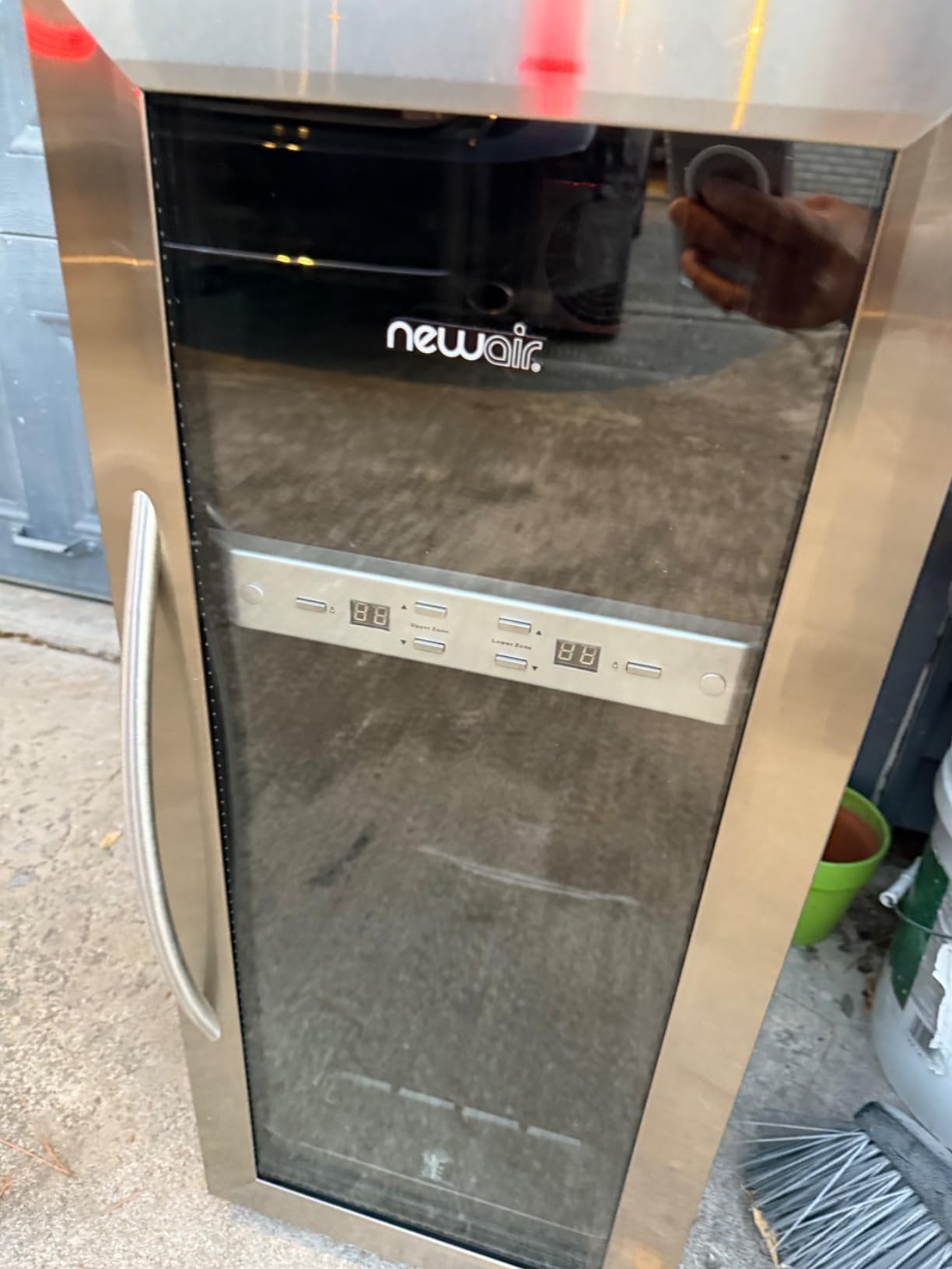 SCHMECKE 33 Bottle Dual Zone Wine Cooler Refrigerator w/Lock | Large Freestanding Wine Cellar | 41f-64f Digital Temperature Control Wine Fridge For Red, White, Champagne customer photo 2