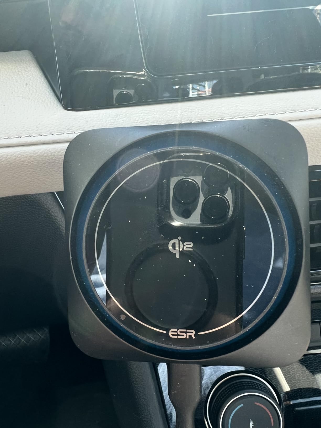 ESR for MagSafe Car Mount Charger, 15W Magnetic Wireless Car Charger, for MagSafe Car Charging, Air Vent Dashboard Phone Holder Mount for iPhone Air 17 Pro Max 16 15 14 13 12, Galaxy S25, Fast Charging customer photo 1