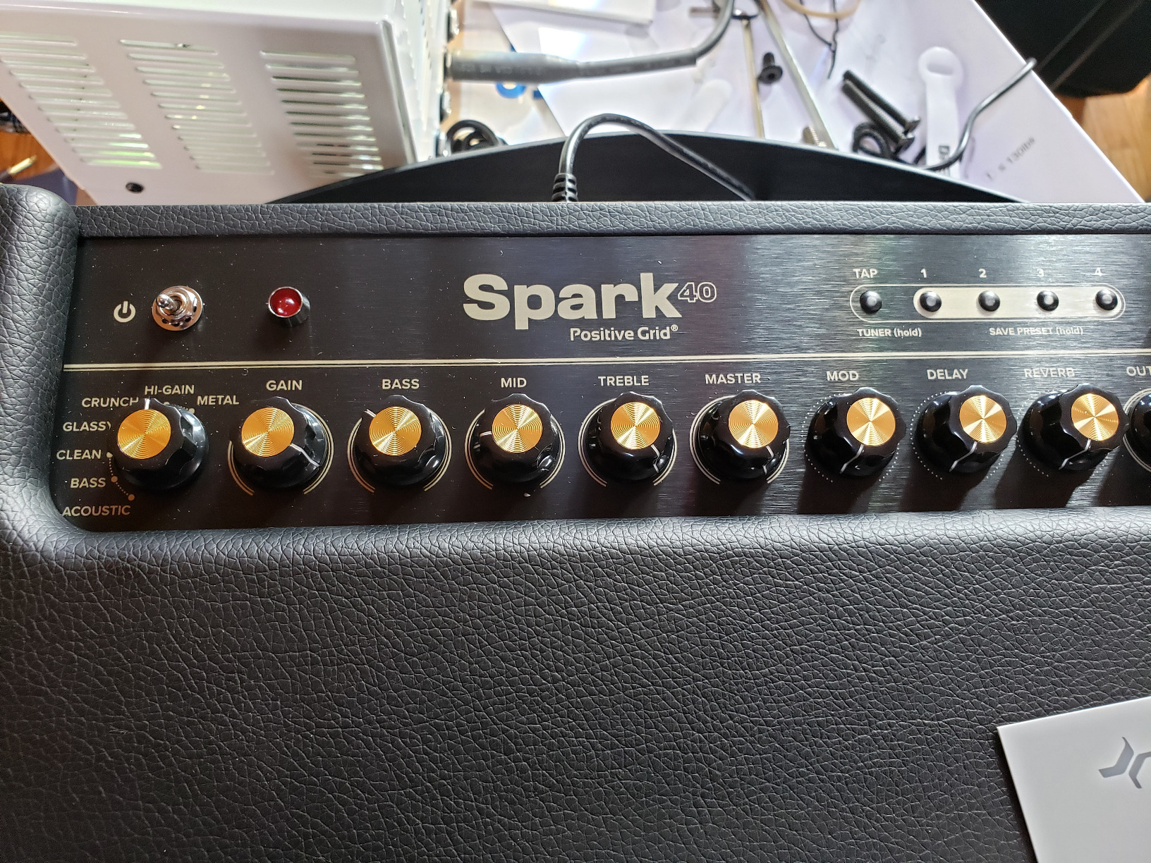 Positive Grid Spark 40-Watt Combo Practice Guitar Amplifier Electric Bass and Acoustic Guitar Amp with Spark Mobile App customer photo 1