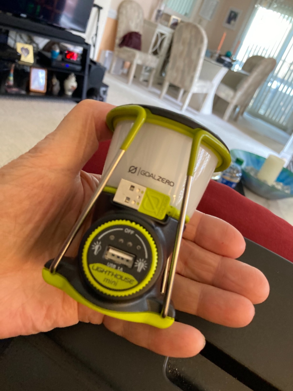 Goal Zero Lighthouse 600 Lantern USB Rechargeable with Power Hub for Phone Charging, Adjustable LED Light for Camping and Emergency Preparedness customer photo 2