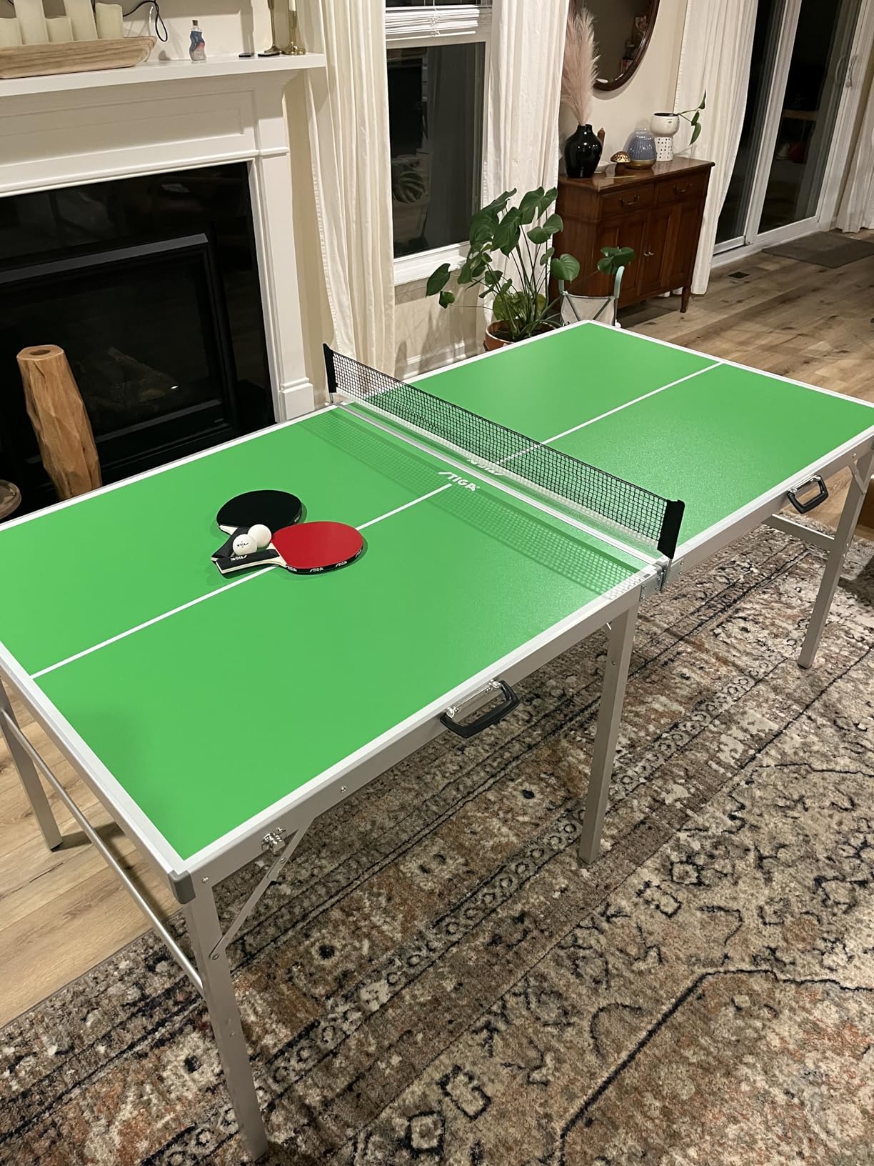 STIGA Space Saver - Compact Ping Pong Table - Separate Table Halves - Regulation Height - No Assembly Required customer photo 1