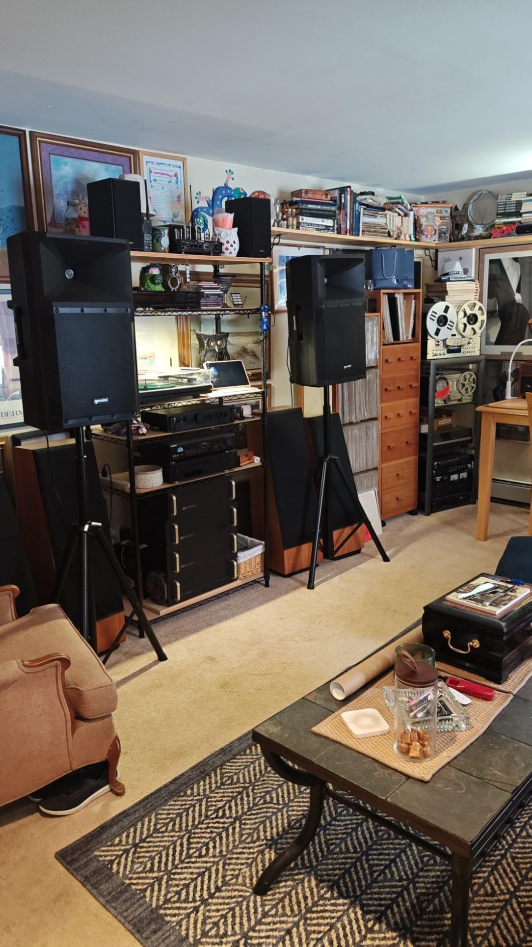 Gemini 15 Inch Powered PA Speaker - 250W Bluetooth PA Speaker with Mixer, XLR Inputs, Active DJ Speakers for Parties Events (GSP-2200) customer photo 1