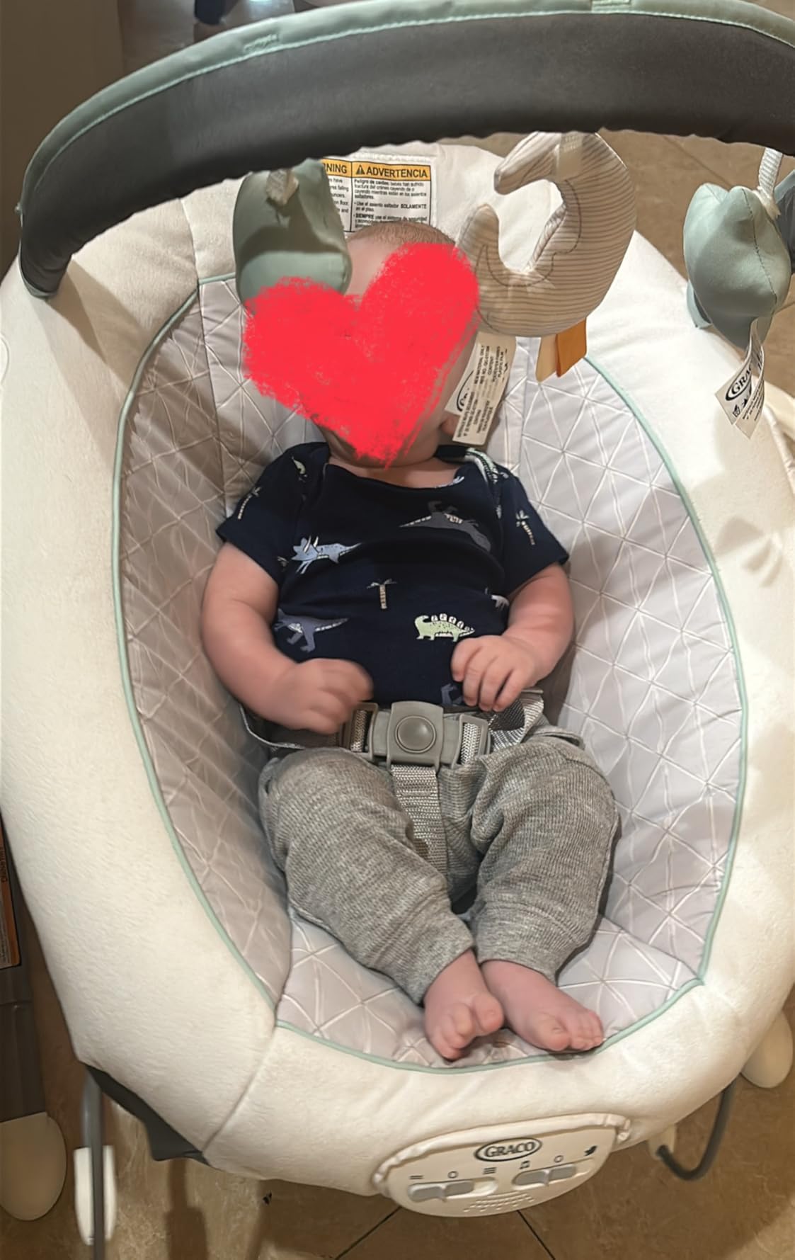 Graco Soothe 'n Sway LX Portable Baby Swing and Baby Bouncer Bouncer, Multi Direction Seat, 2 Speed Vibration, Derby customer photo 2