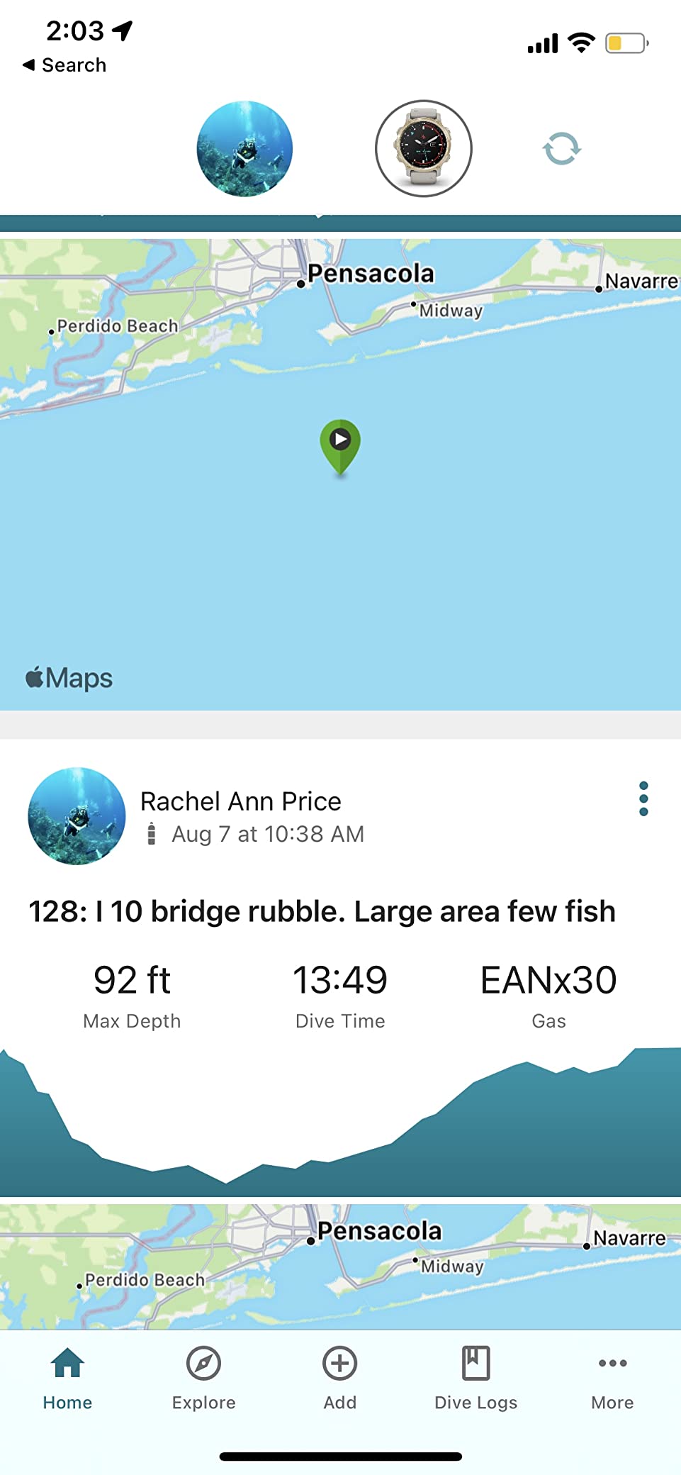 Garmin Descent Mk2i, Watch-Style Dive Computer with Air Integration, Multisport Training/Smart Features, Titanium with Black Band customer photo 1