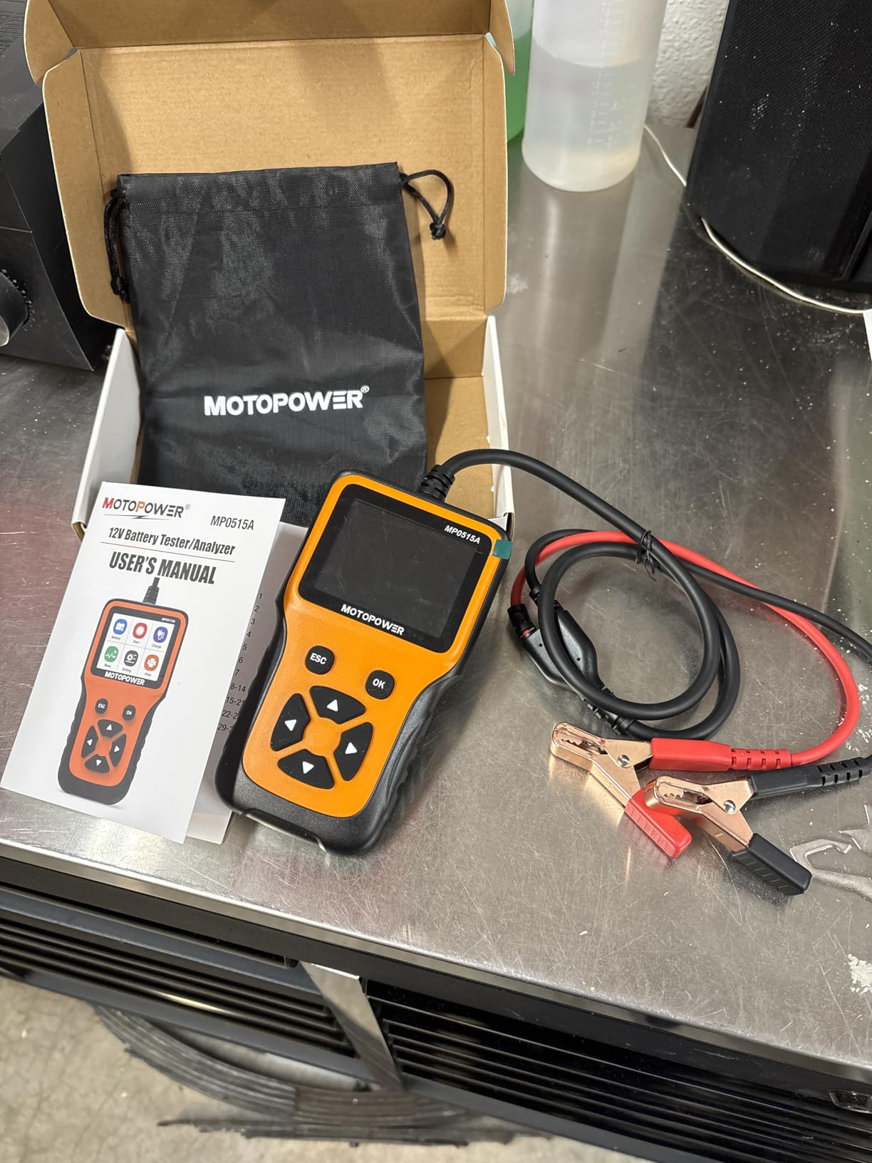 MOTOPOWER MP0515A 12V Car Battery Tester Automotive 100-2000 CCA Battery Load Tester Auto Cranking and Charging System Tester customer photo 1