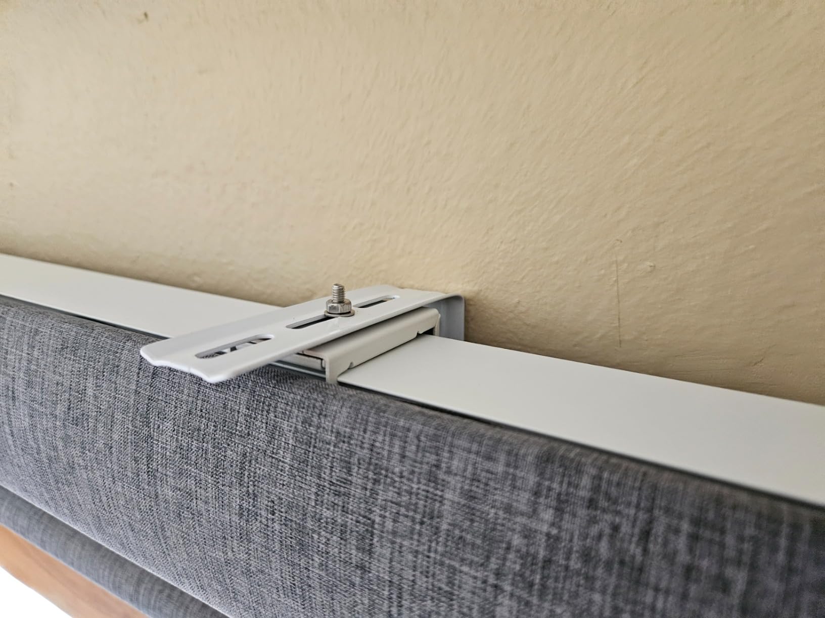 Graywind Motorized Roller Shade Work with Alexa Google 100% Blackout Rechargeable Smart Blinds Remote Control Battery Motor Cordless Window Shades, Customized Size (Matt Black) customer photo 1