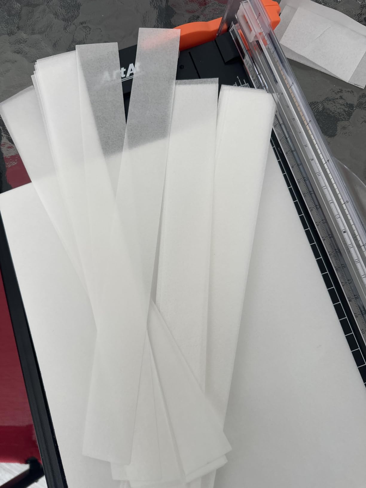 ArtAt A4 Paper Cutter Guillotine Trimmer - 12 Inch Heavy Duty Craft & Office Tool with Automatic Safety Blade, Side Ruler for Cardstock, Coupons, Photos, Labels (Black) customer photo 1